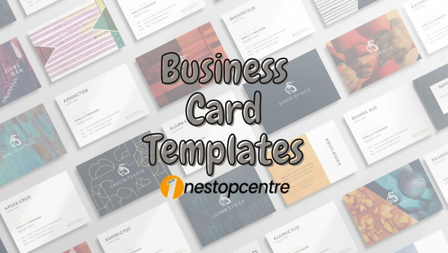 Business card editable templates canva collection onestopcentre