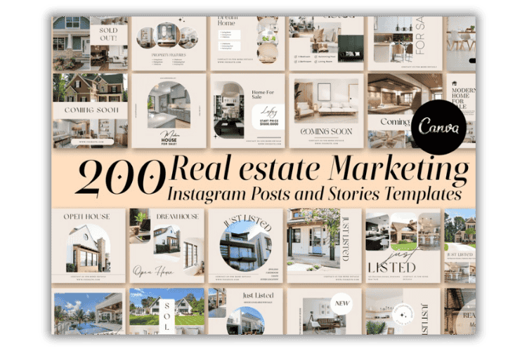 Social Media Marketing Canva Templates Bundle for Instagram Posts and Stories