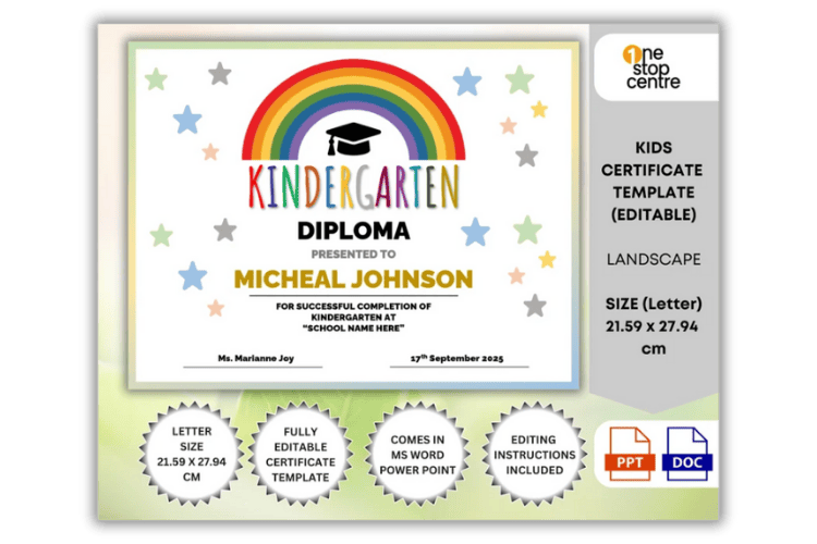 Editable certificate templates in Word and PowerPoint for awards, achievements, participation, and recognition