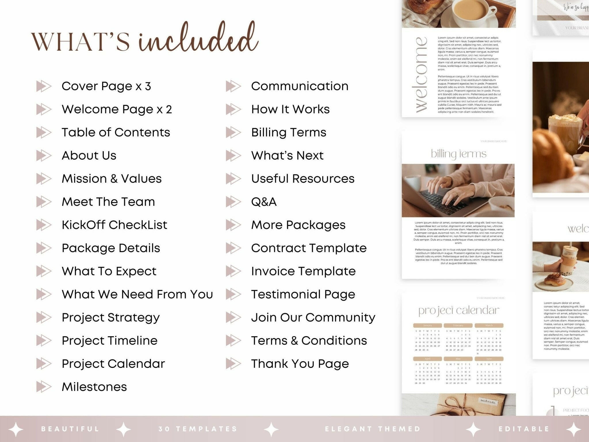 what's included in Editable client onboarding packet for virtual assistants and freelancers