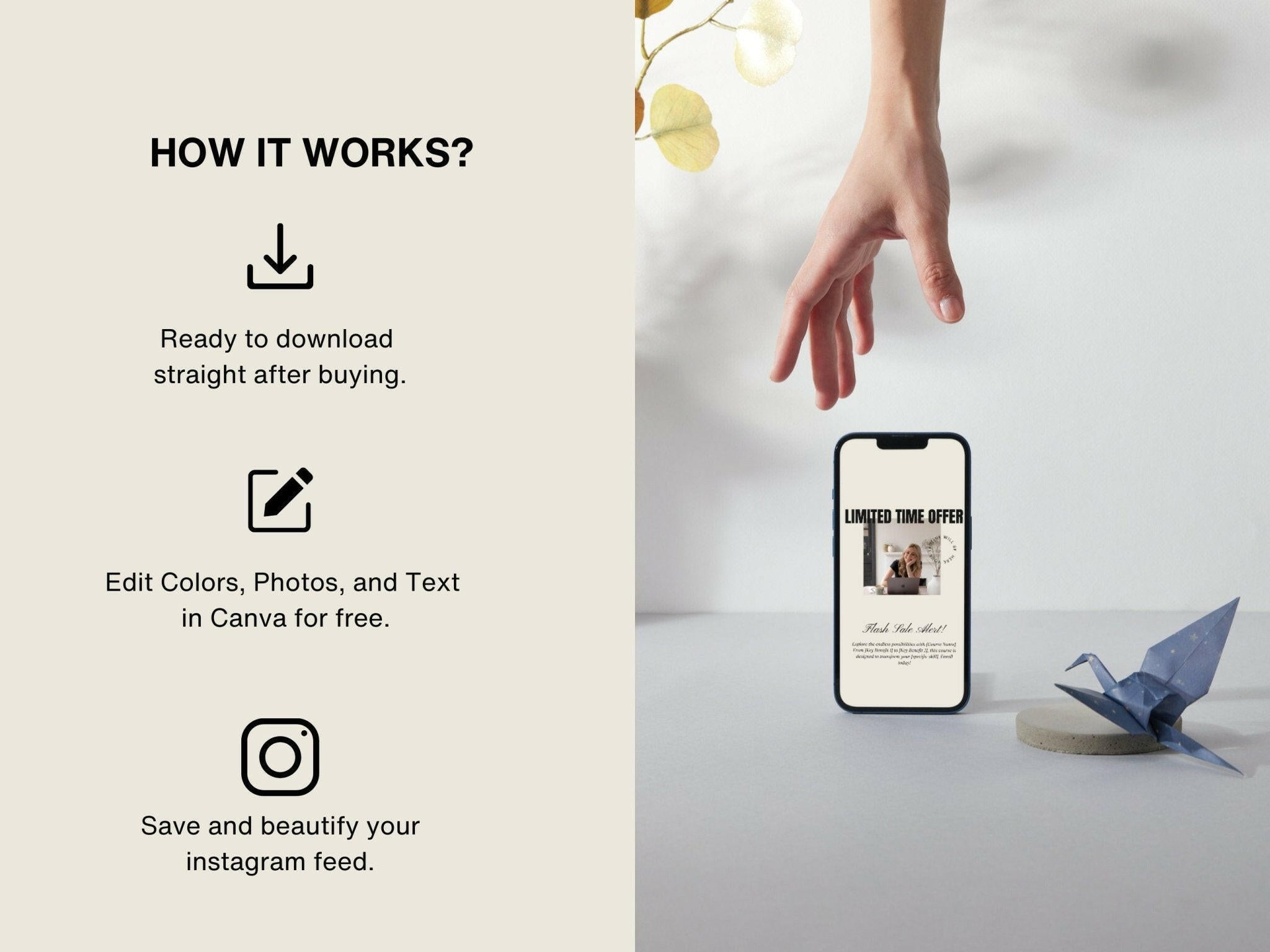 How it works with social media Life coaching Instagram post templates