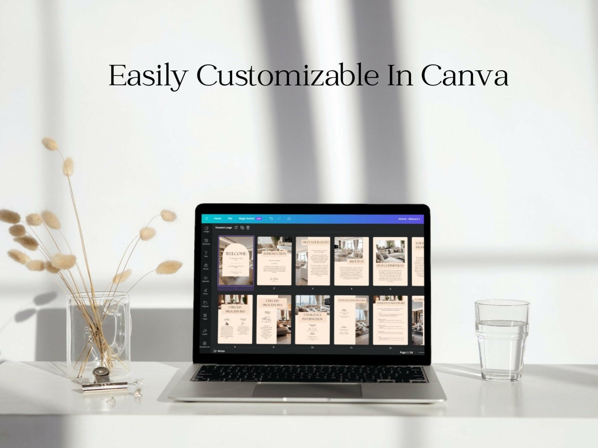 “Stylish Canva template for Airbnb hosts”