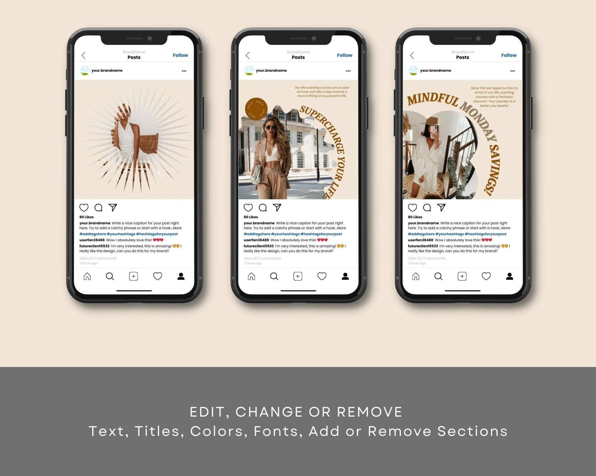 Giveaways and engagement Canva templates for small businesses