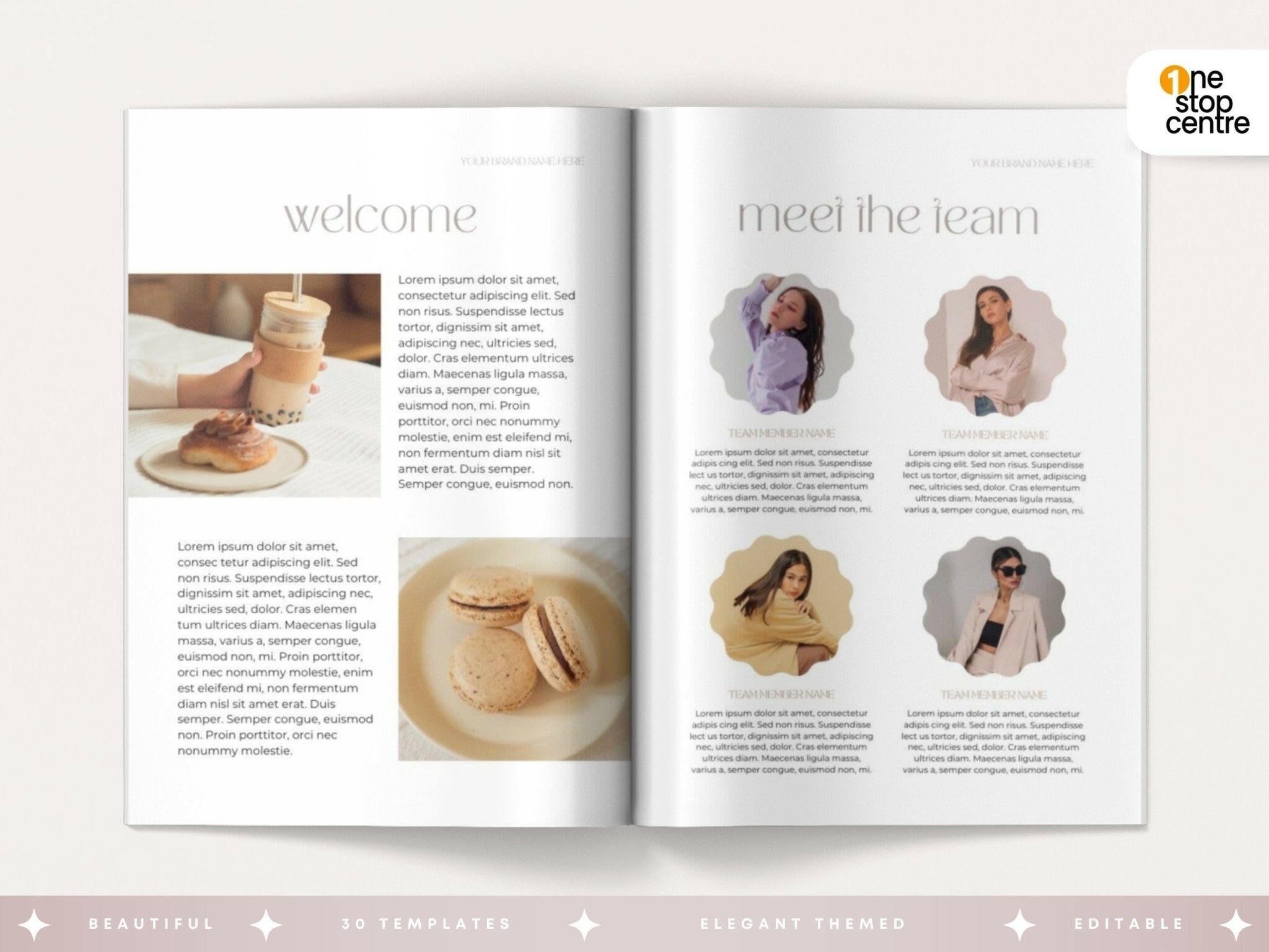 pages of client welcome packet template,