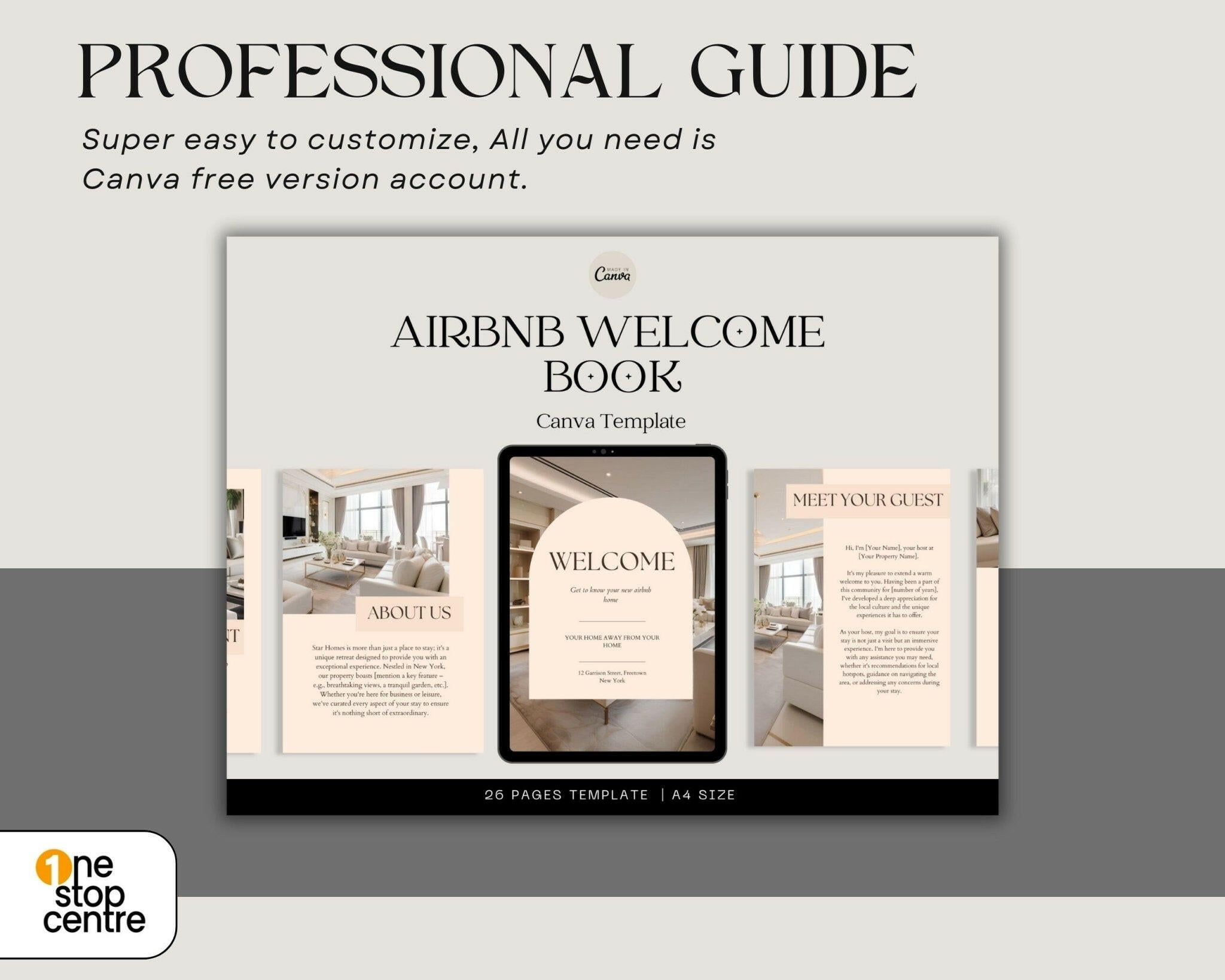 “Airbnb property guide with emergency and local tips”
