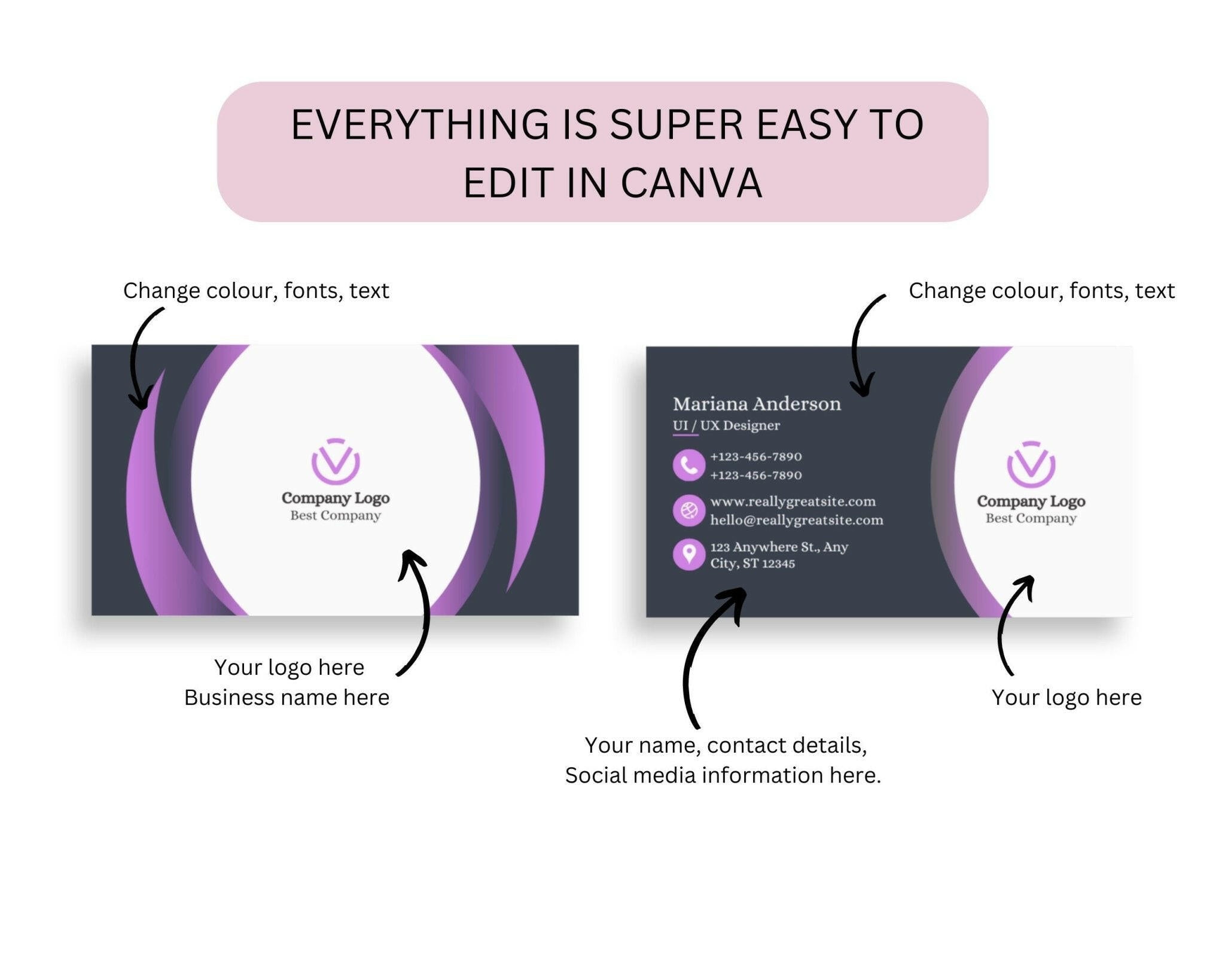 Professional business card design for small businesses