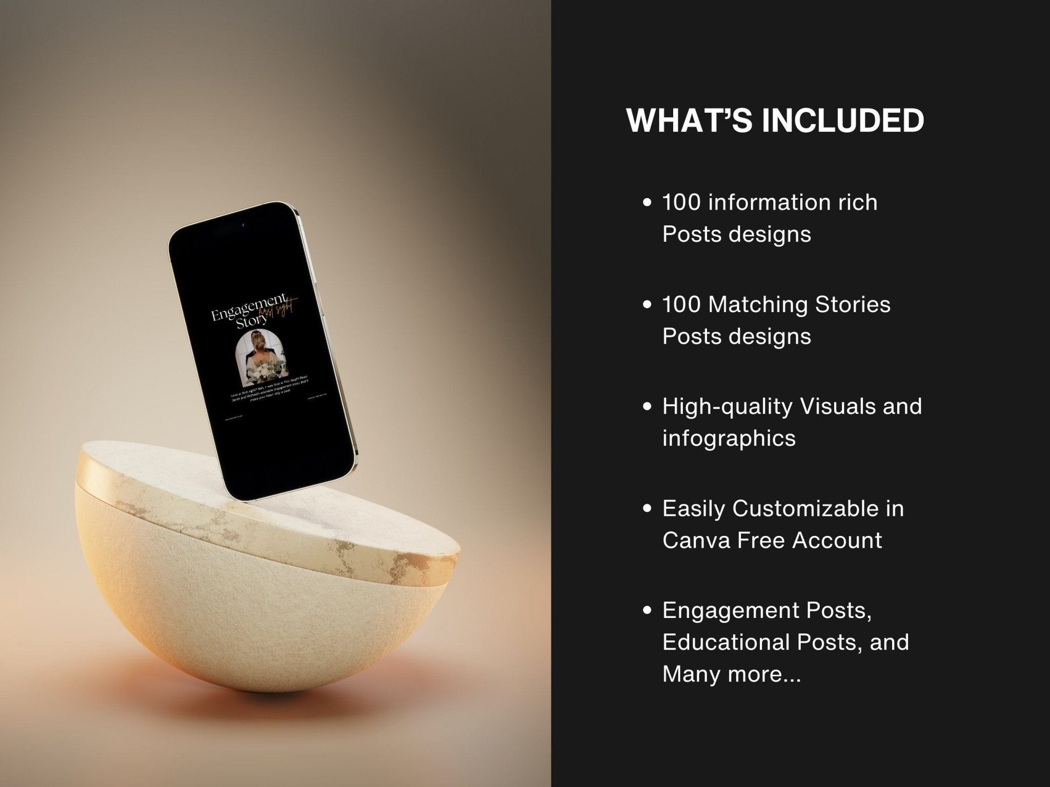 1080x1080 and 1080x1920 templates for posts and stories