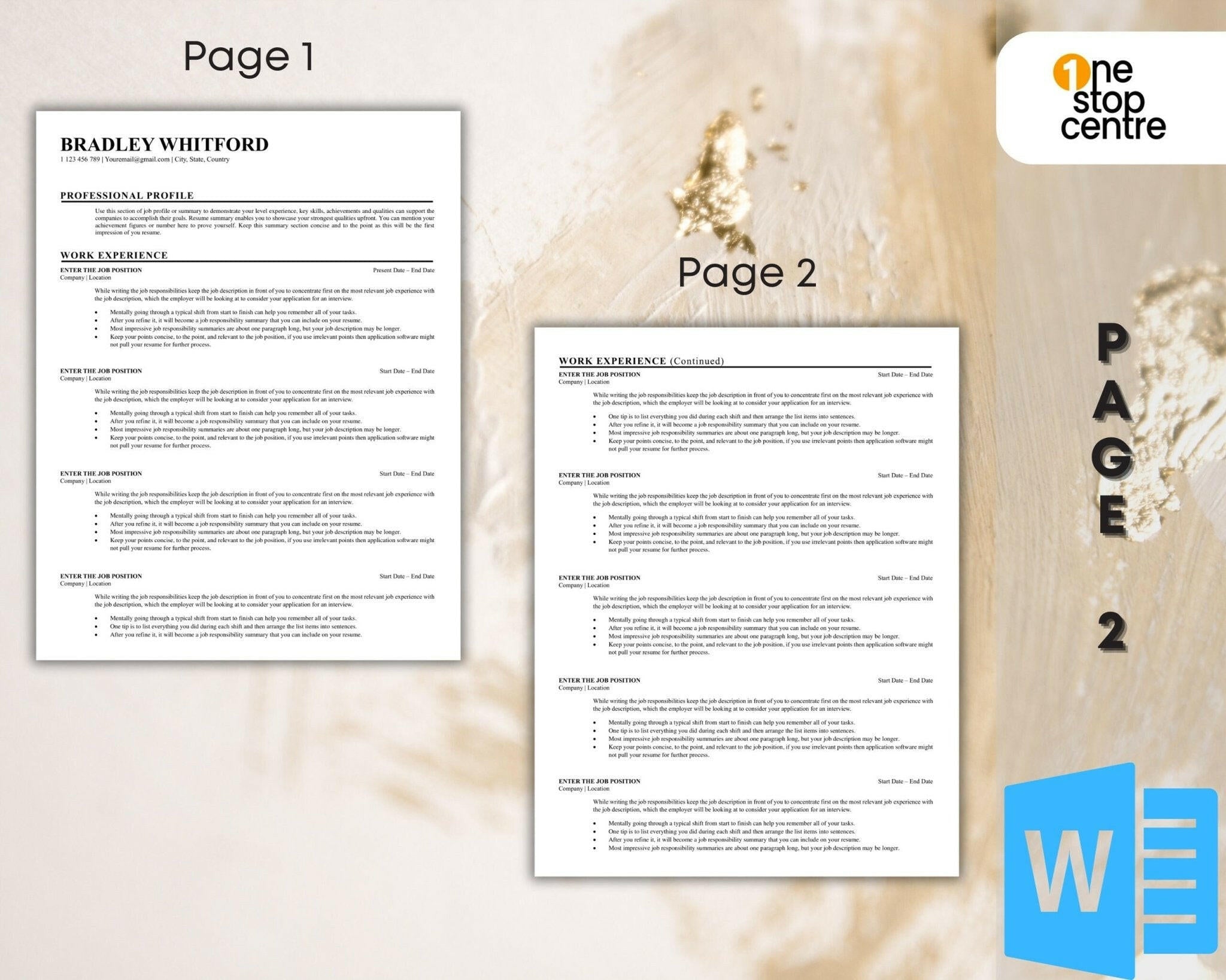 Modern, professional resume design optimized for ATS readability