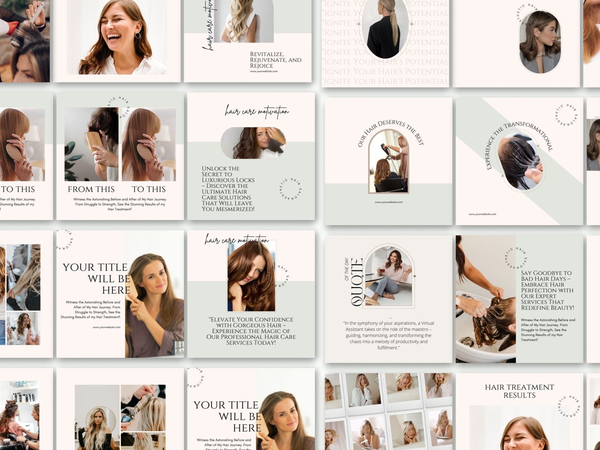 Social media marketing kit for hair & beauty brands