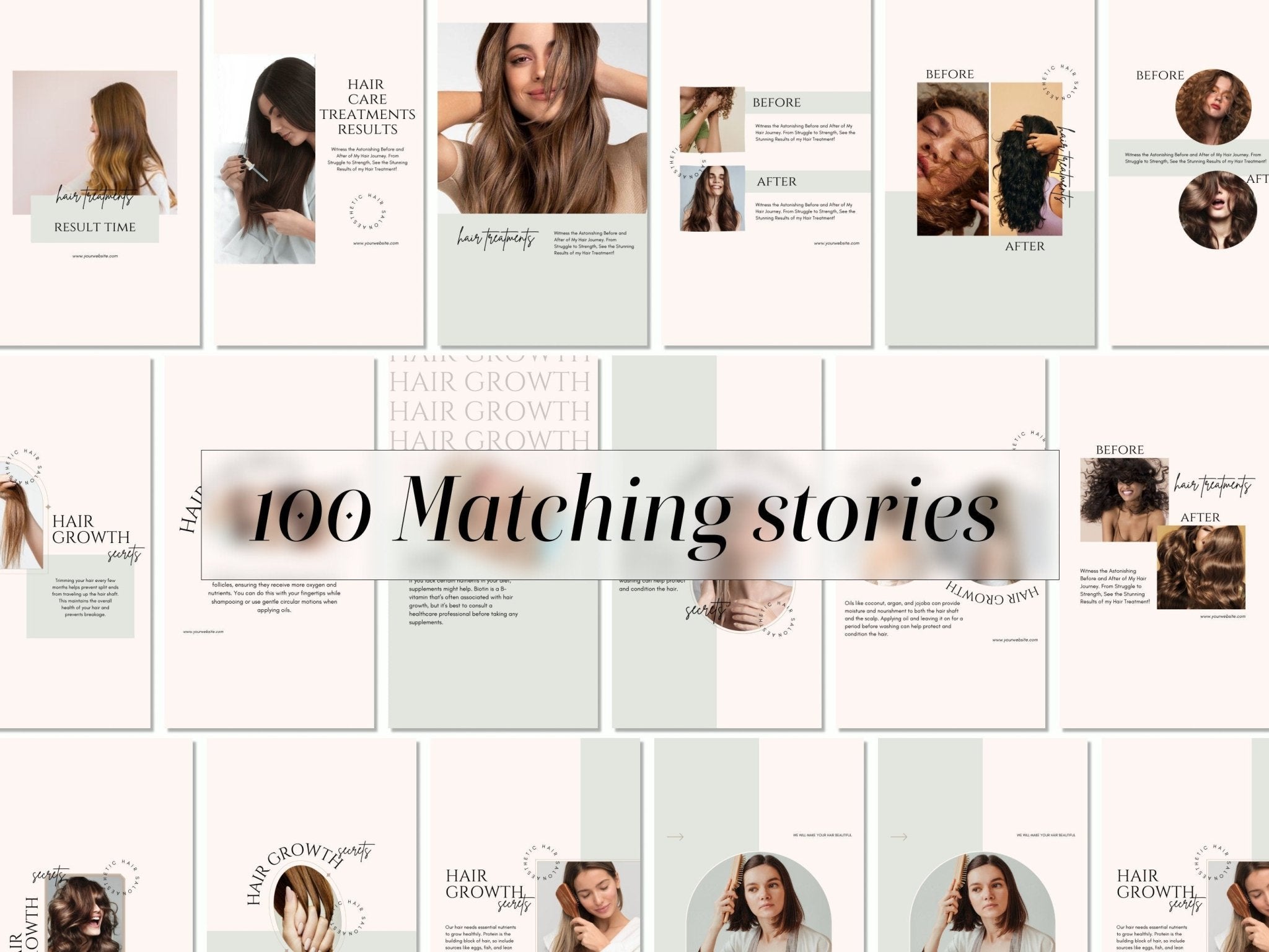 Instagram post template bundle preview