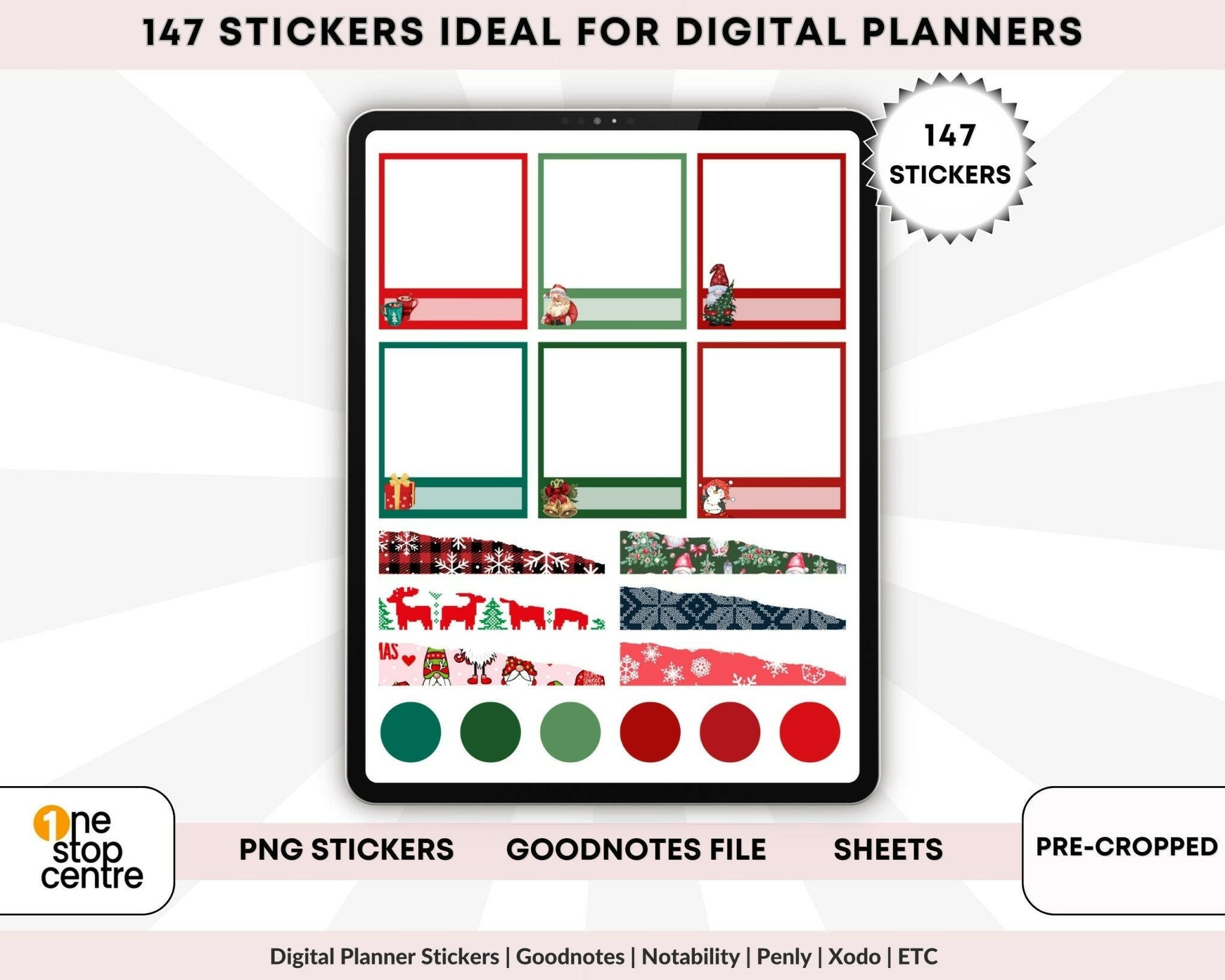 Christmas icons and illustrations in PNG