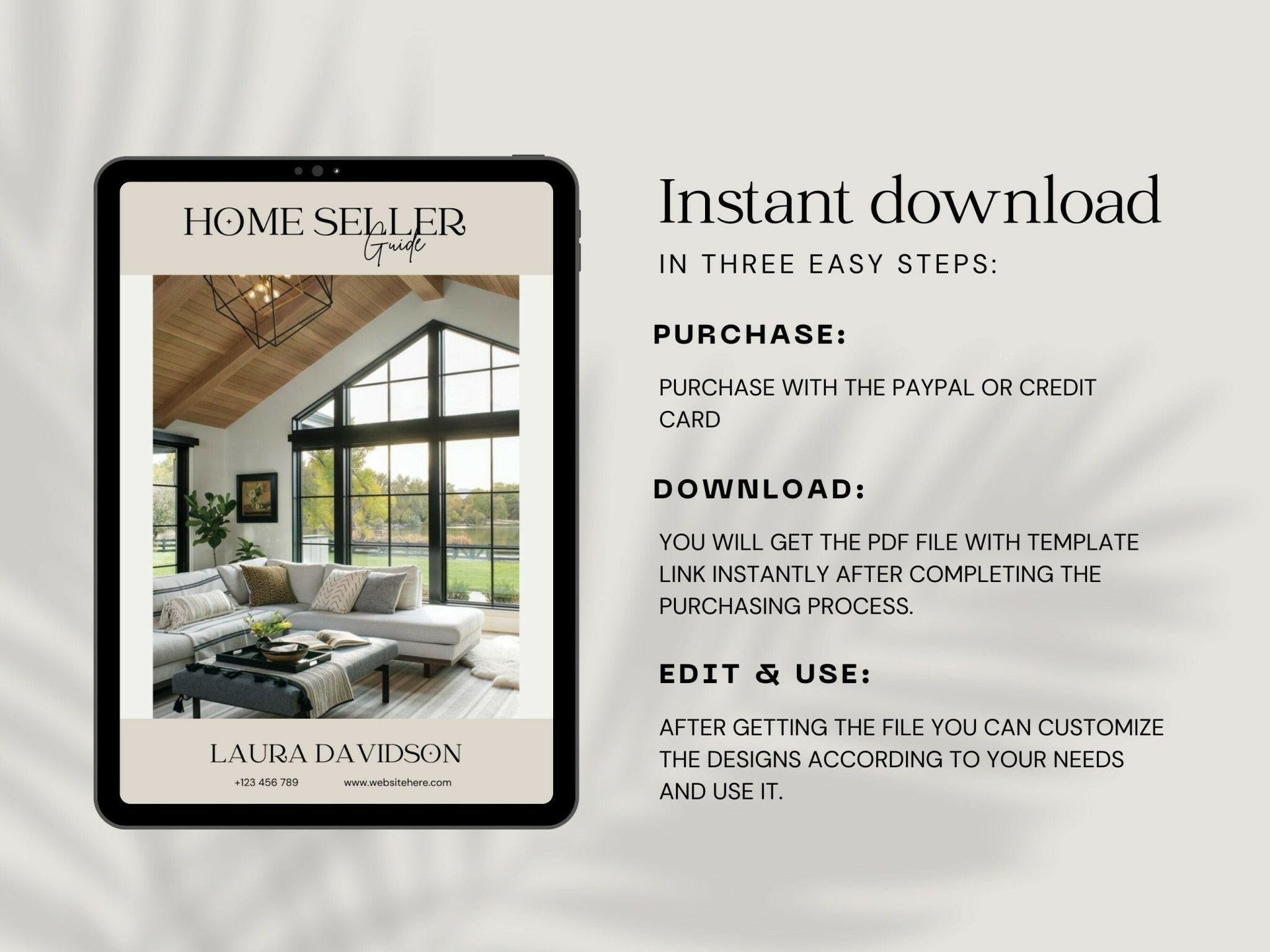 Home selling process guide for realtors – editable Canva template