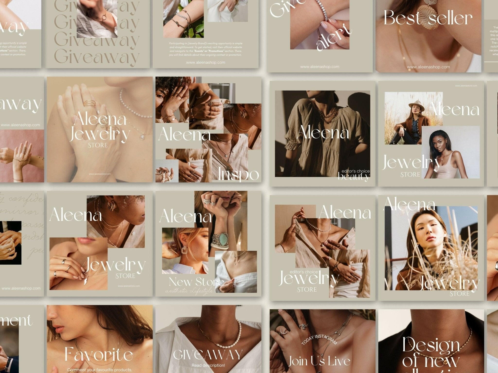 Giveaway promotional Instagram story for jewelers