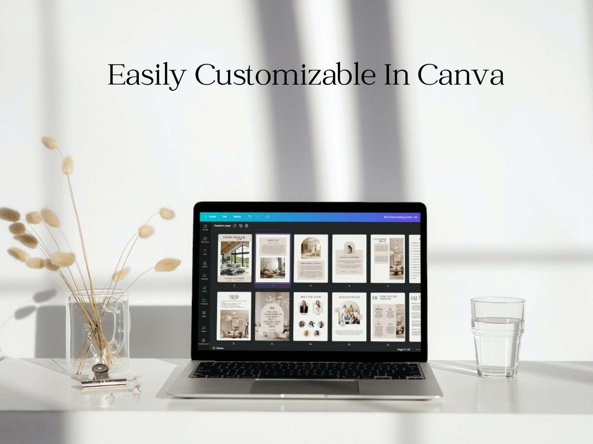 Real estate marketing material for client presentations