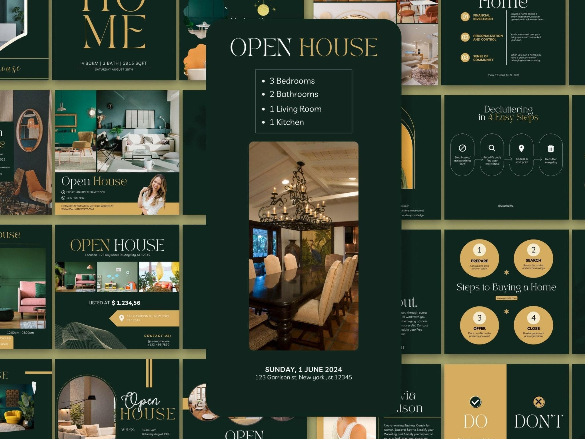 “200 Canva real estate social media designs”