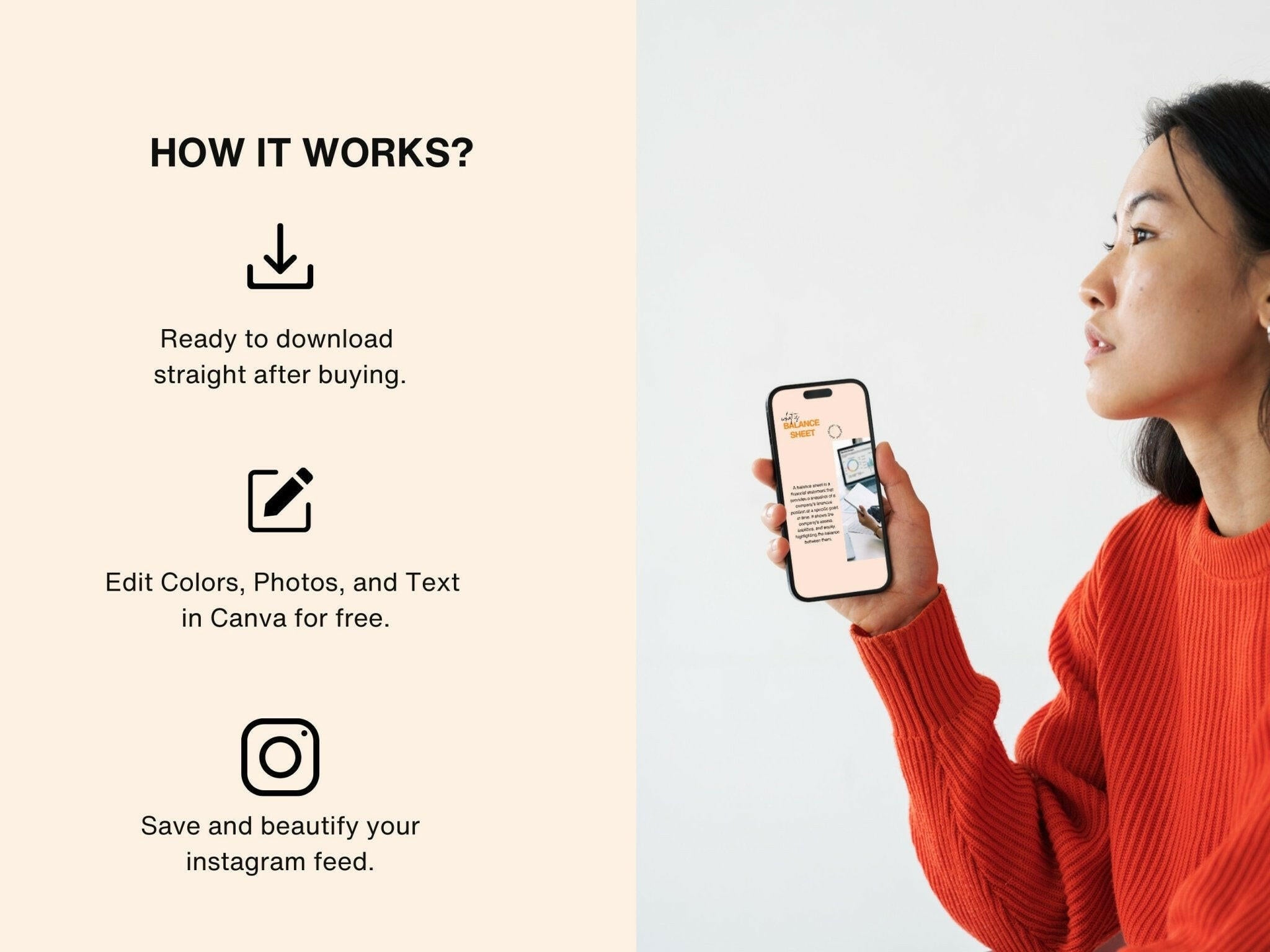 “Instagram carousel template for tax tips and deductions”