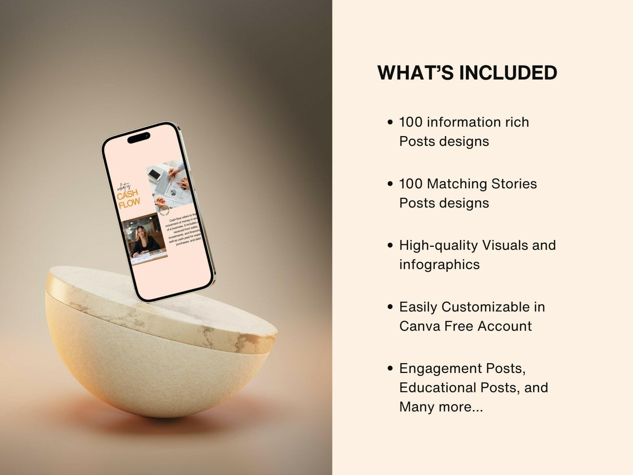 “Before and after bookkeeping service promo template”