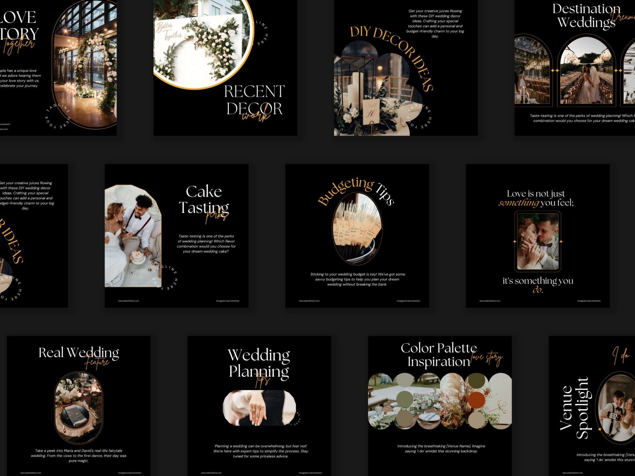 Event management social media designs