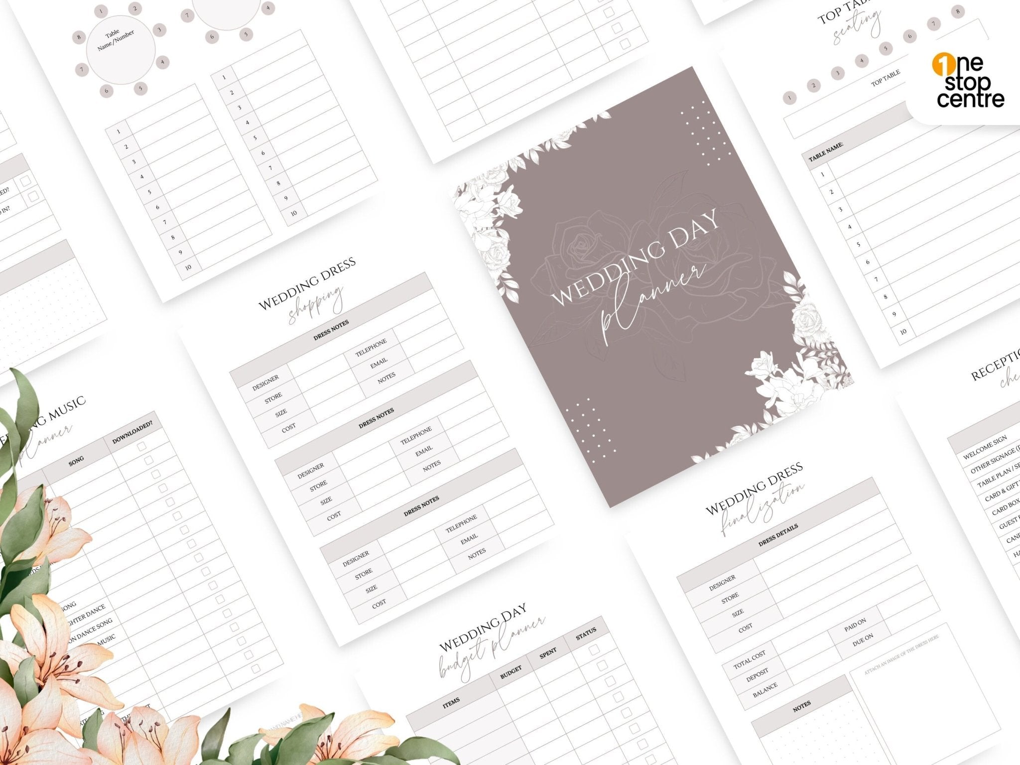 "Digital download wedding planner kit"
