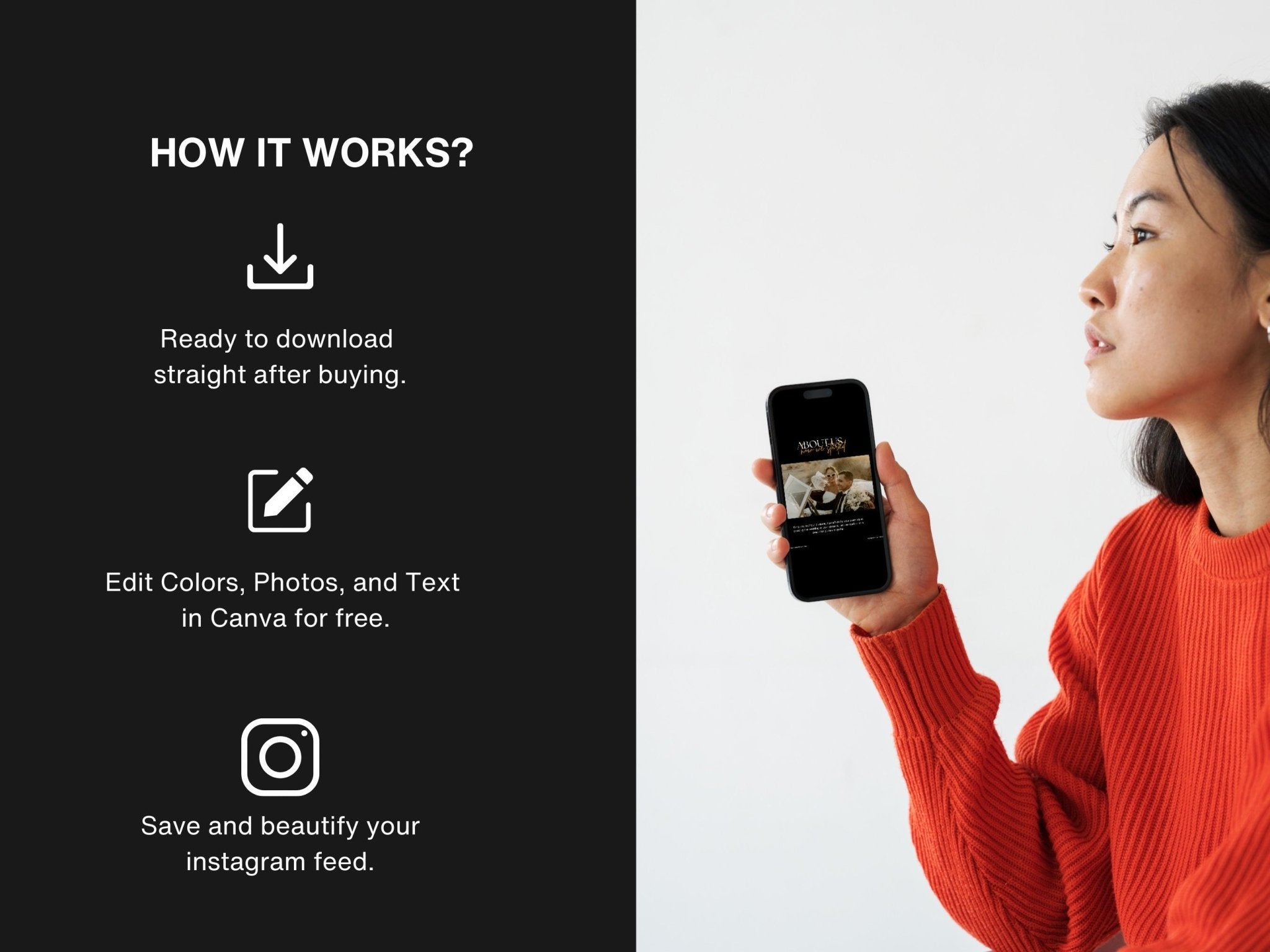 Customizable wedding marketing templates