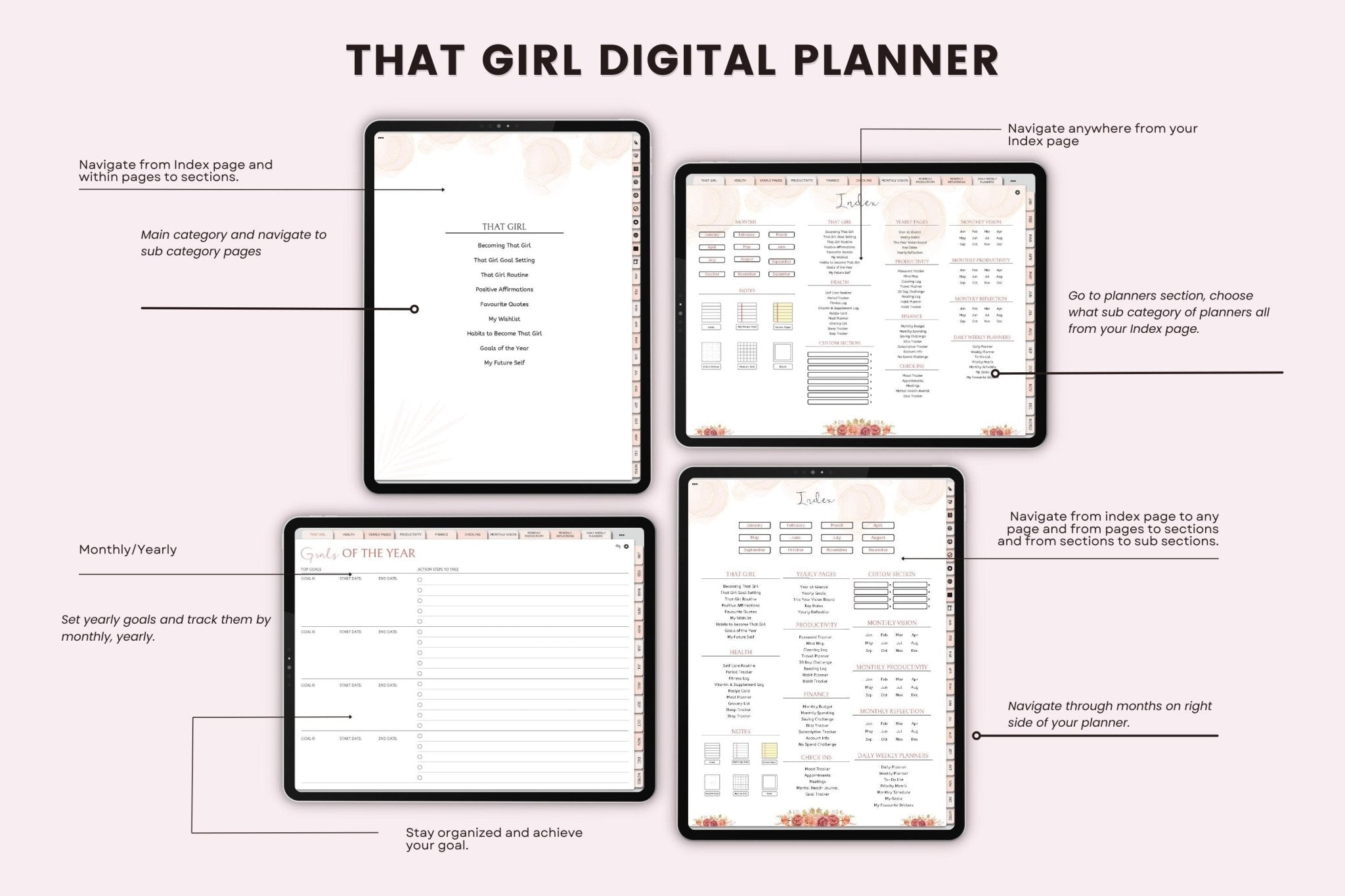 guide on how to how to navigate that girl planner