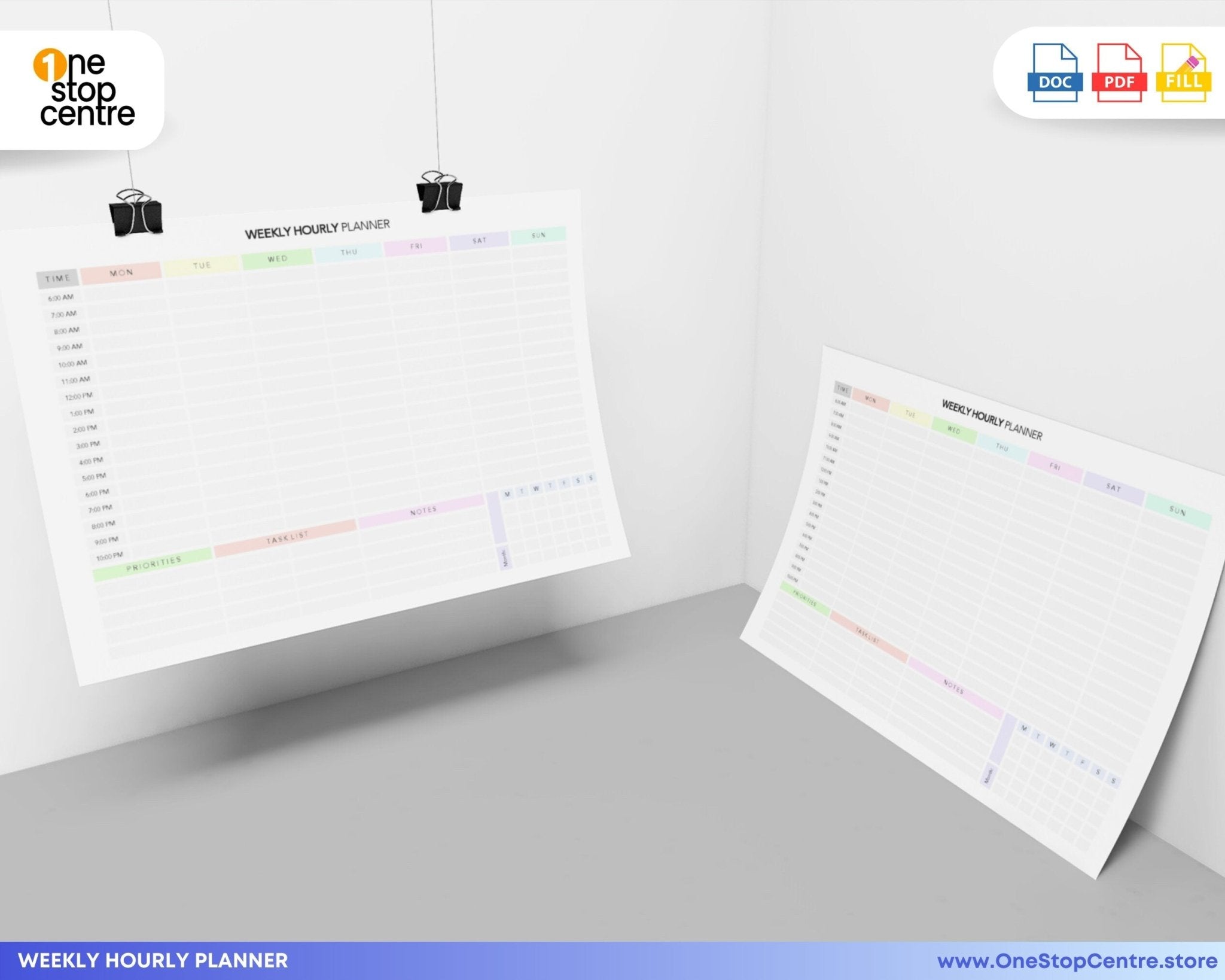 PDF Fillable Productivity Planner for Time Management