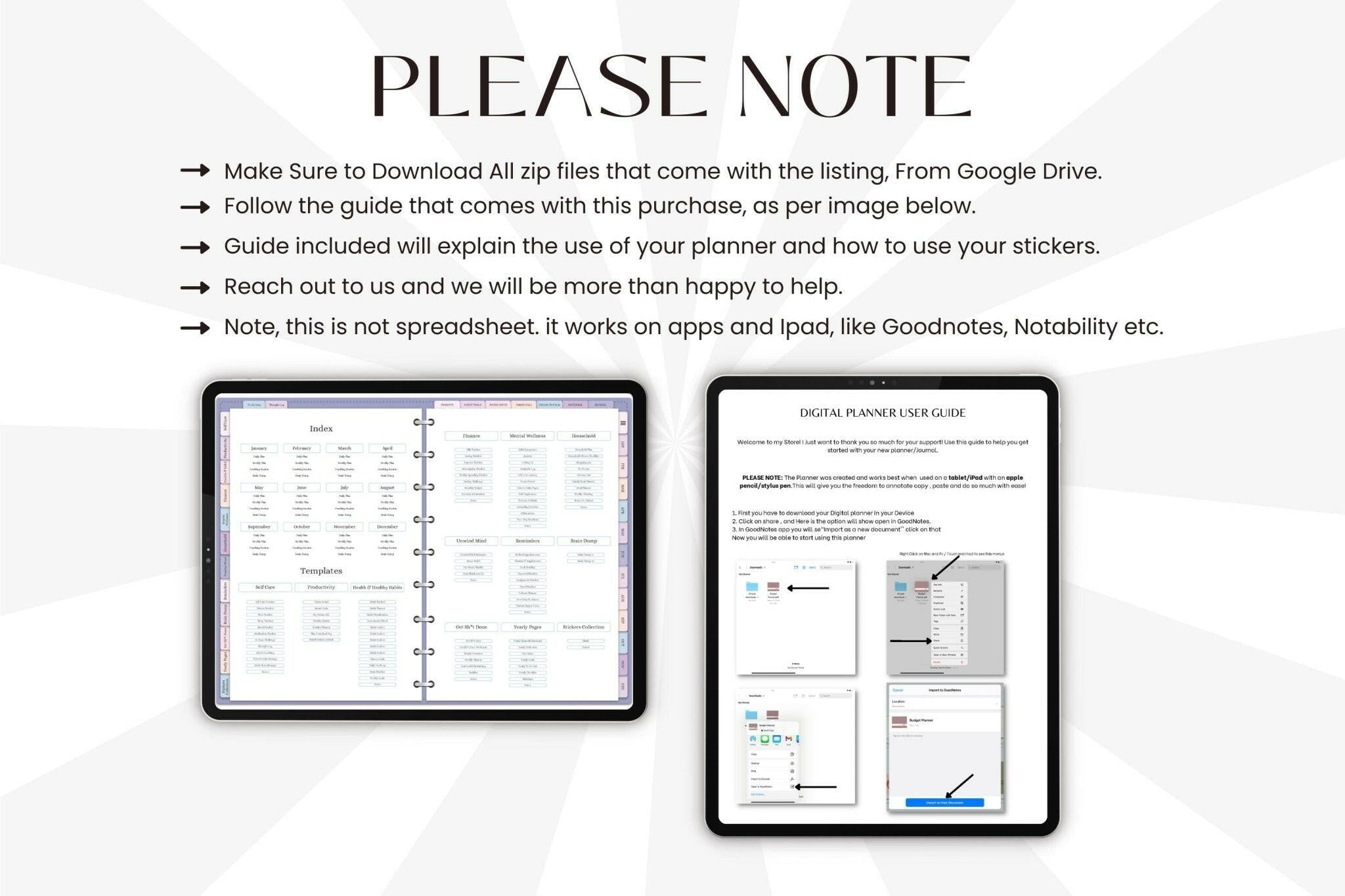 ADHD Productivity Tools – Vision Board & Habit Tracker