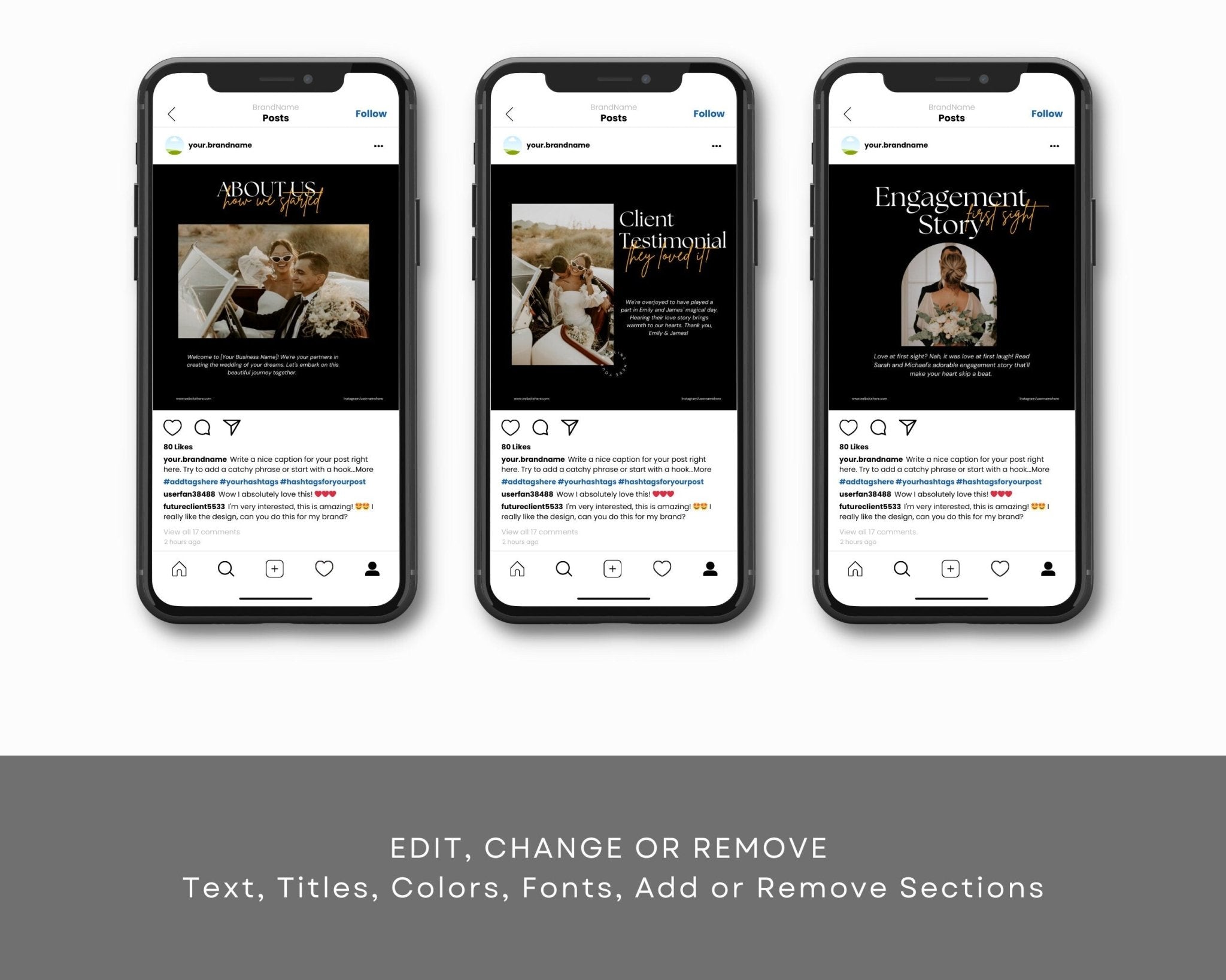 Digital download wedding marketing kit