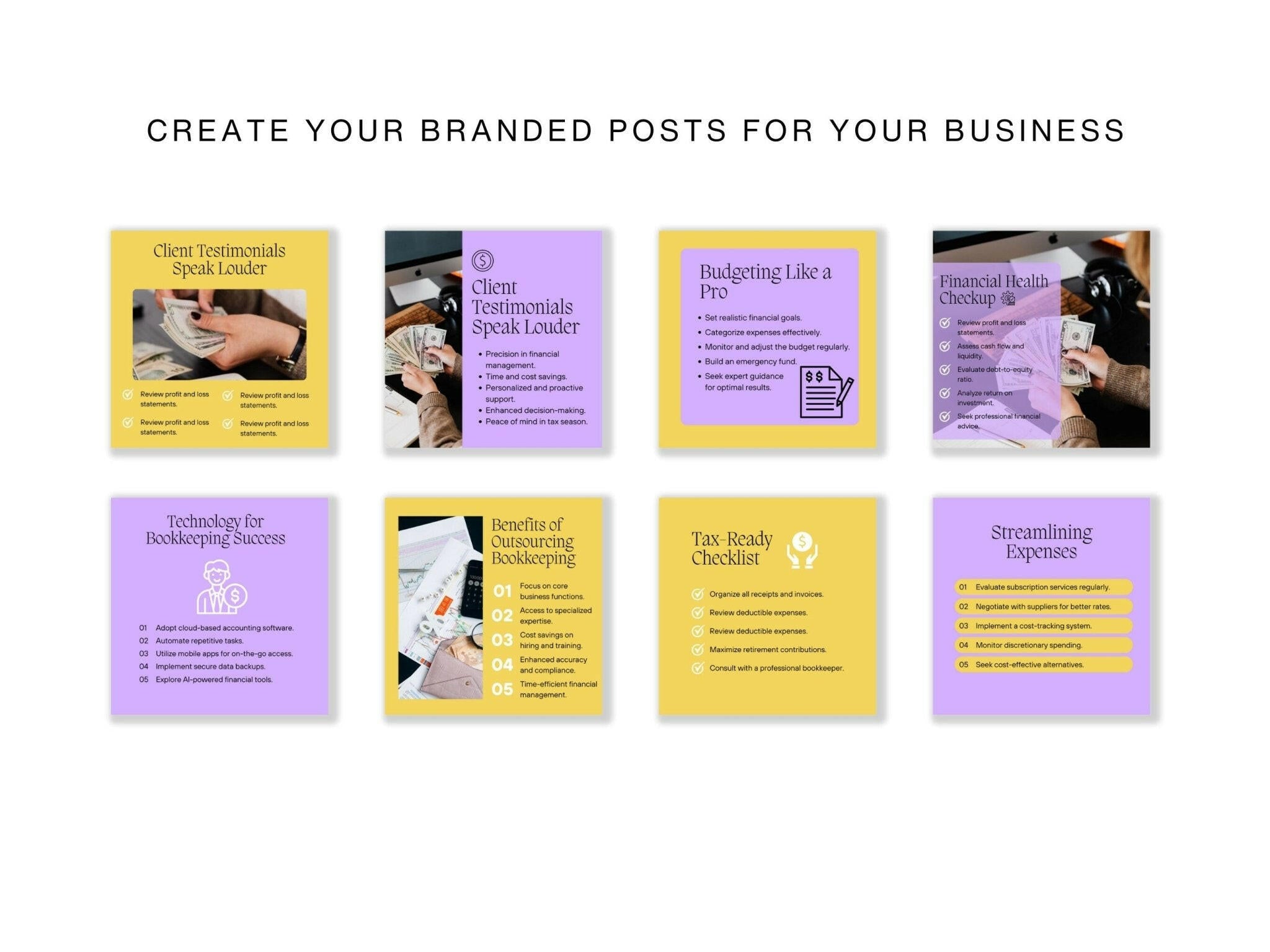 200 pre-made Instagram templates with professional design