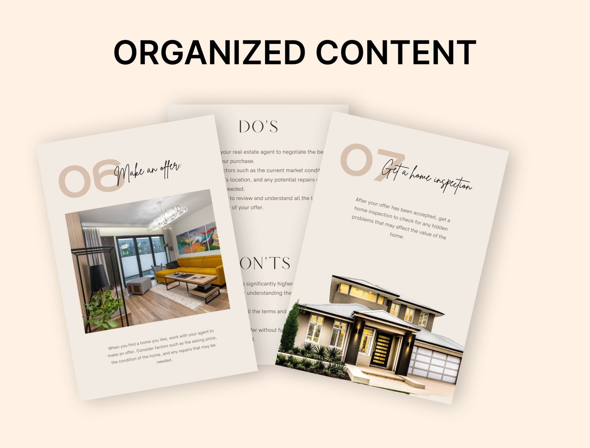 Customizable real estate marketing brochure