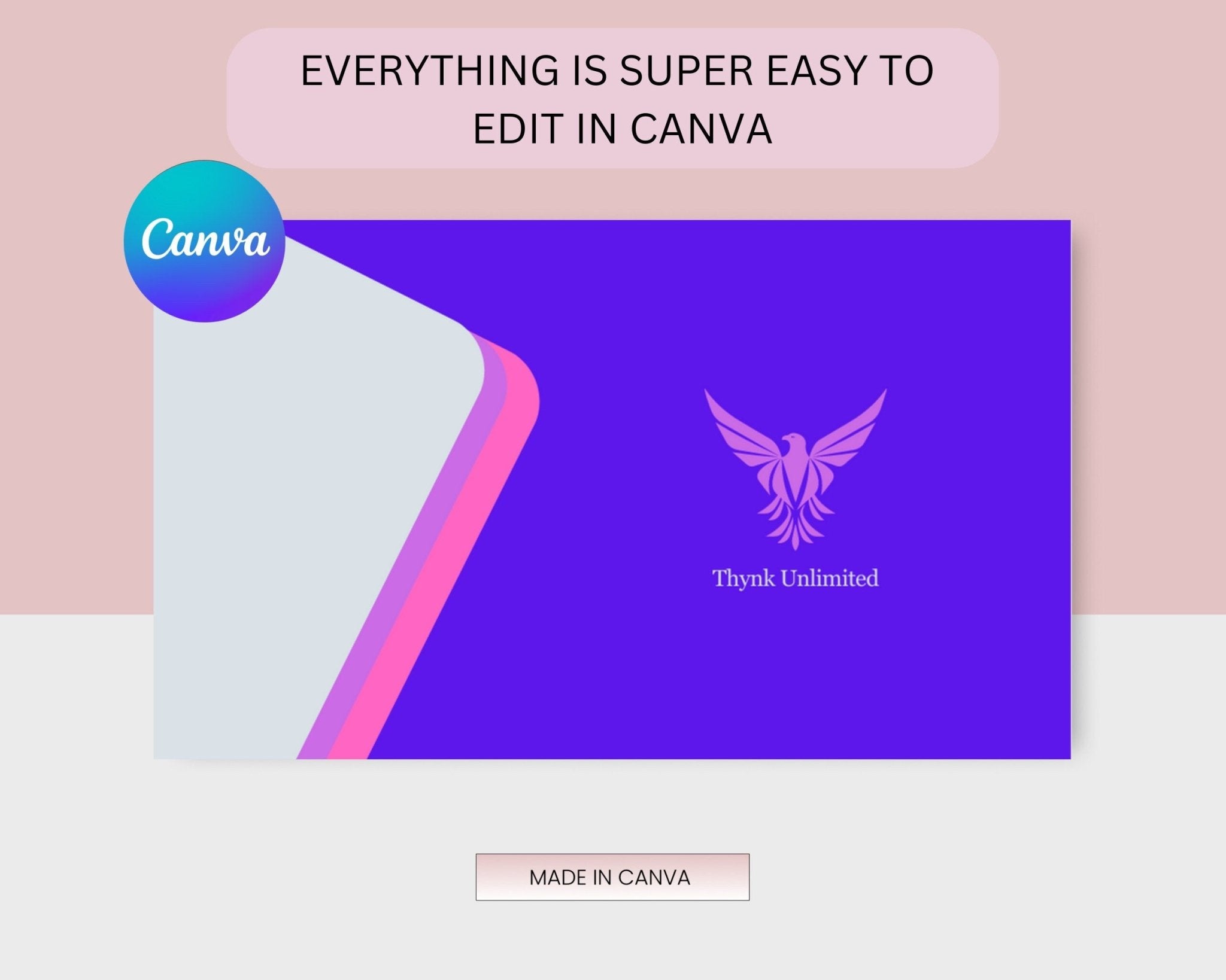 Canva design business card printable