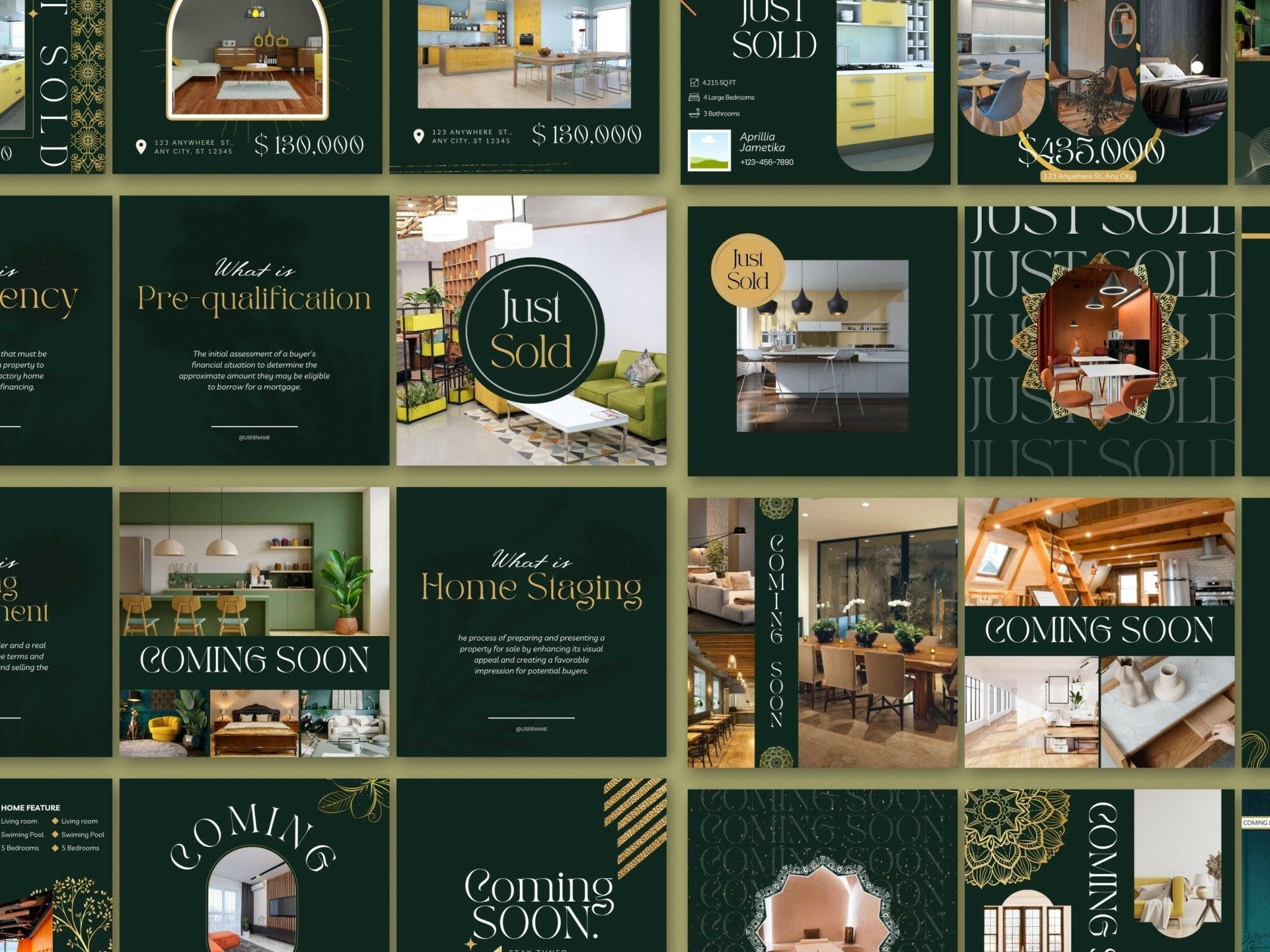 “Real estate social media templates