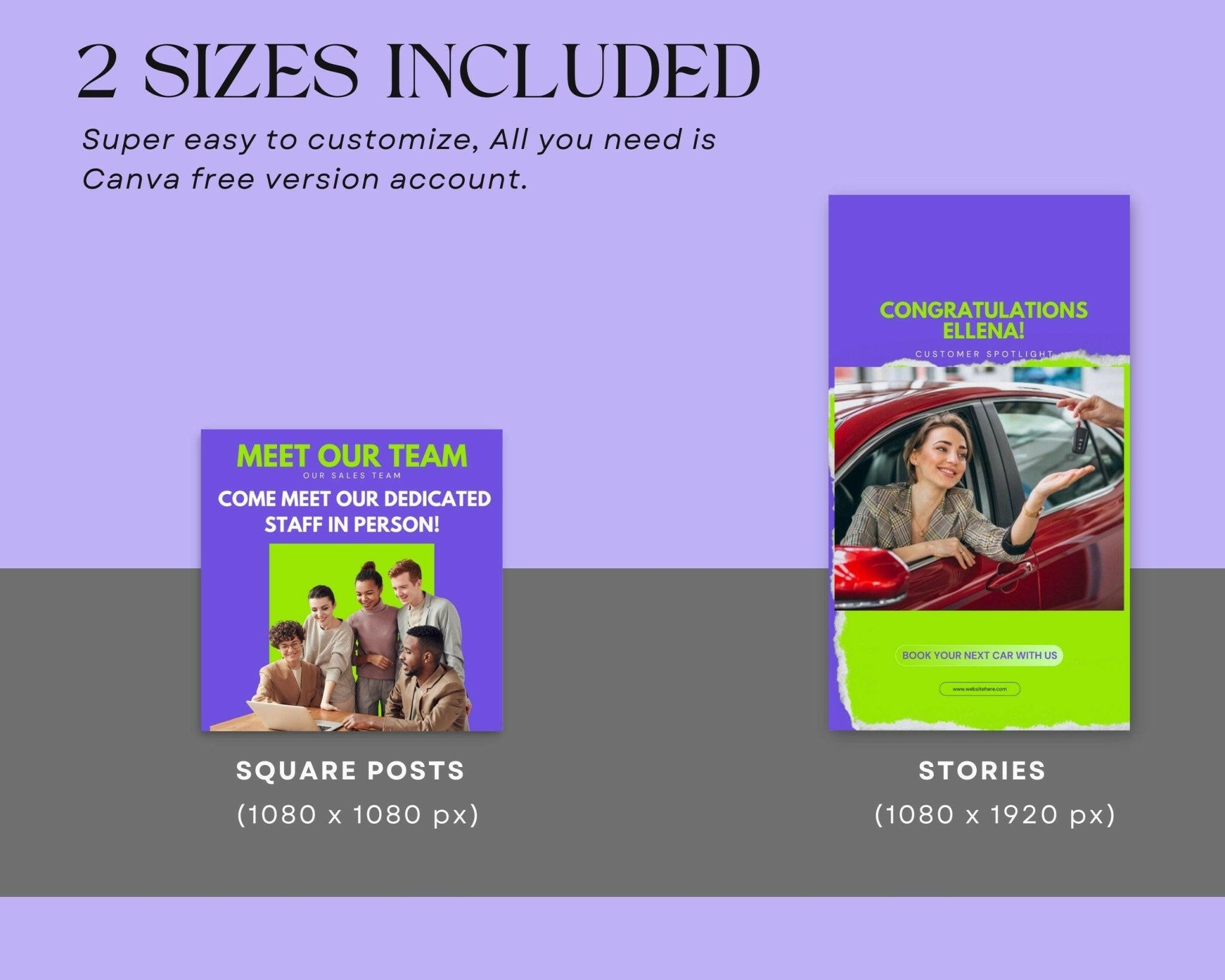 Digital marketing assets for car showroom branding
