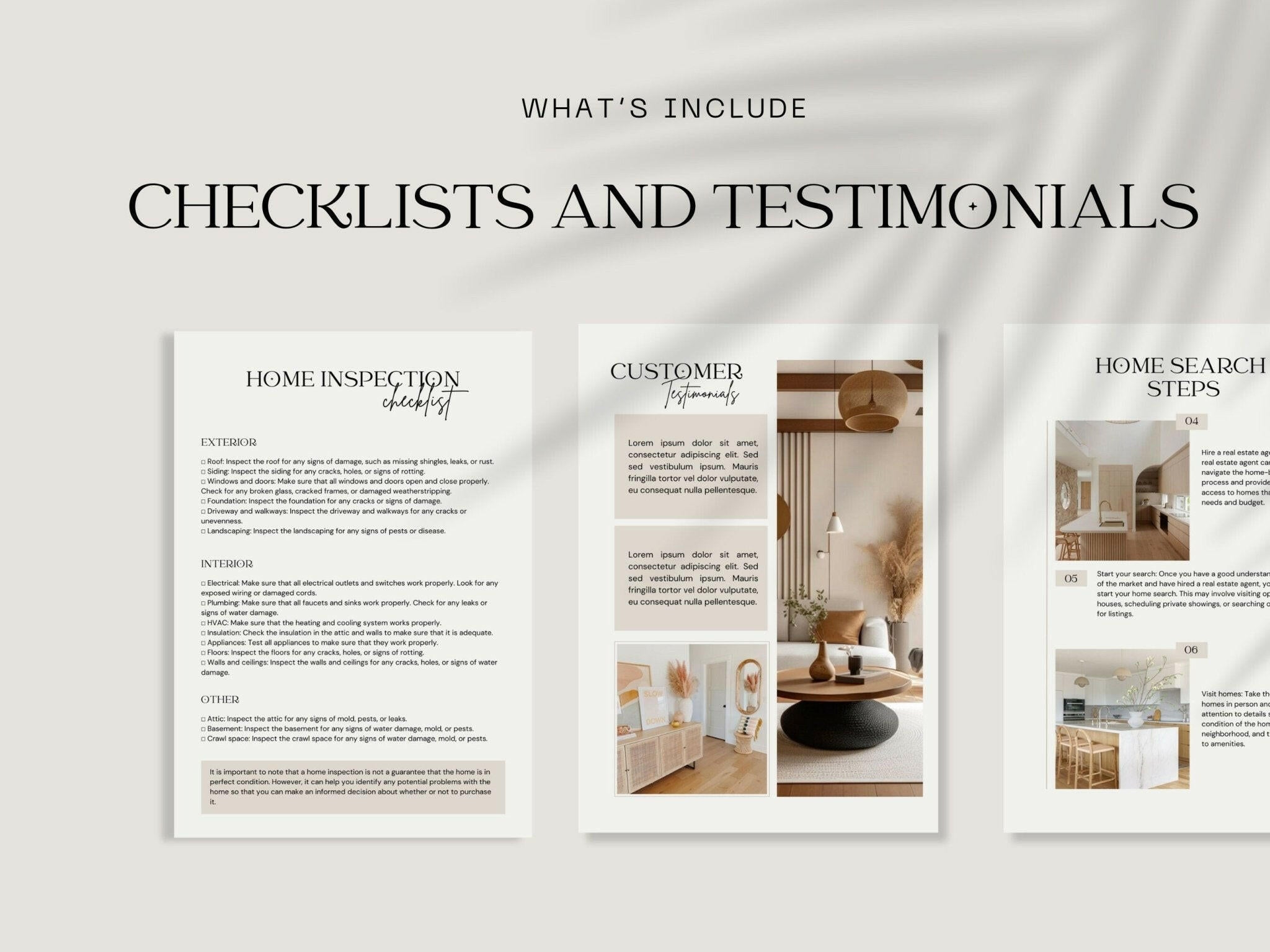 21 Page Minimal Real Estate Template Layout Preview