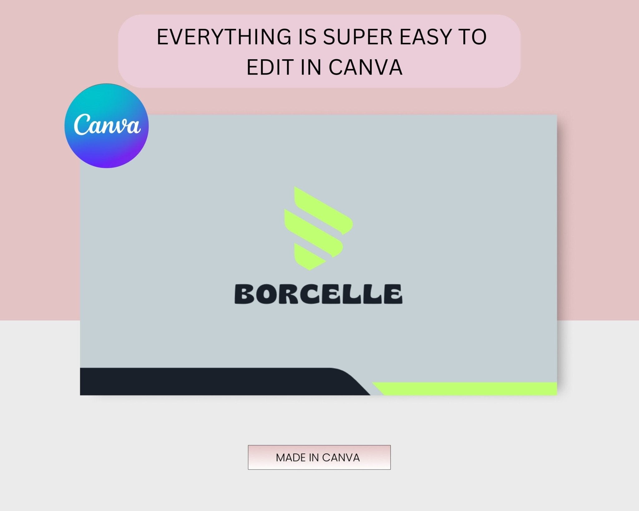 Custom calling card template for professionals