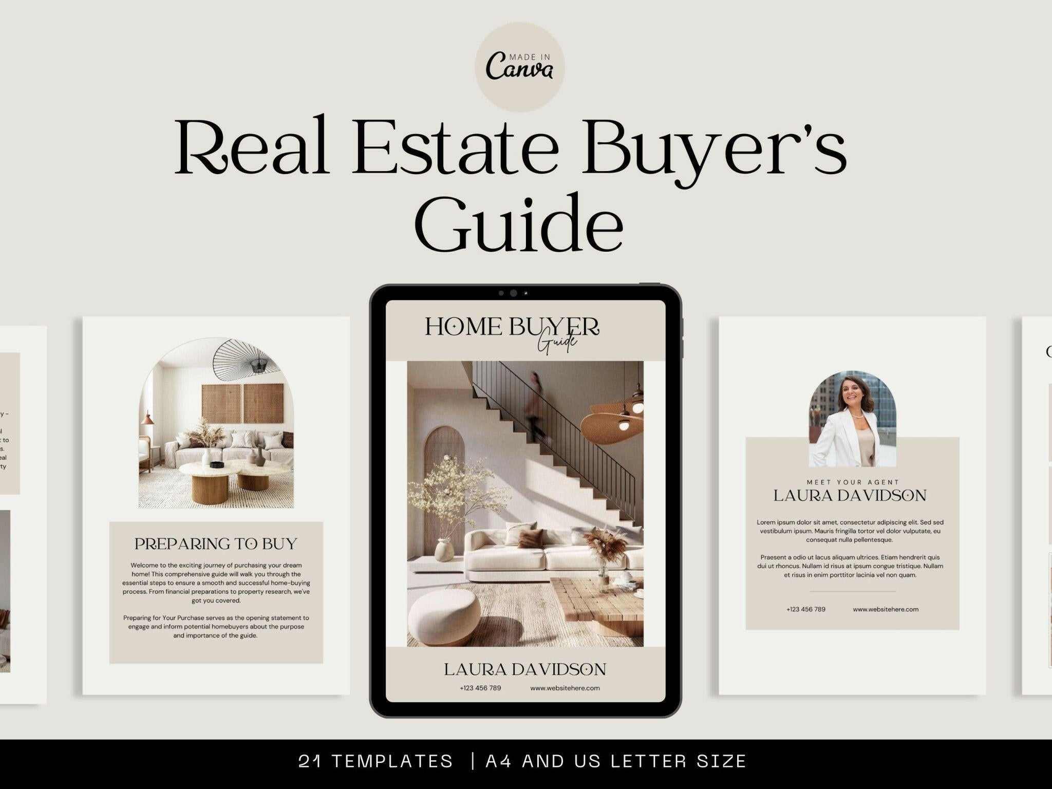 Real Estate Buyer Guide Canva Template Cover Page