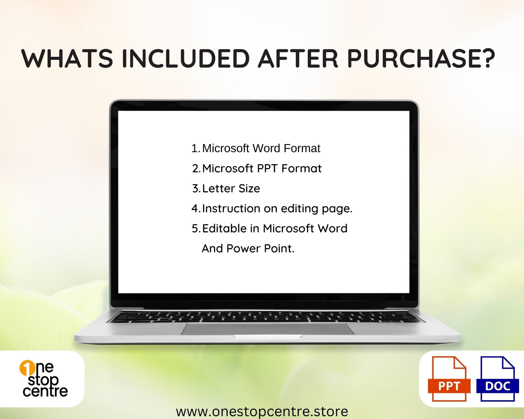 Digital preschool diploma editable in Word and PowerPoint