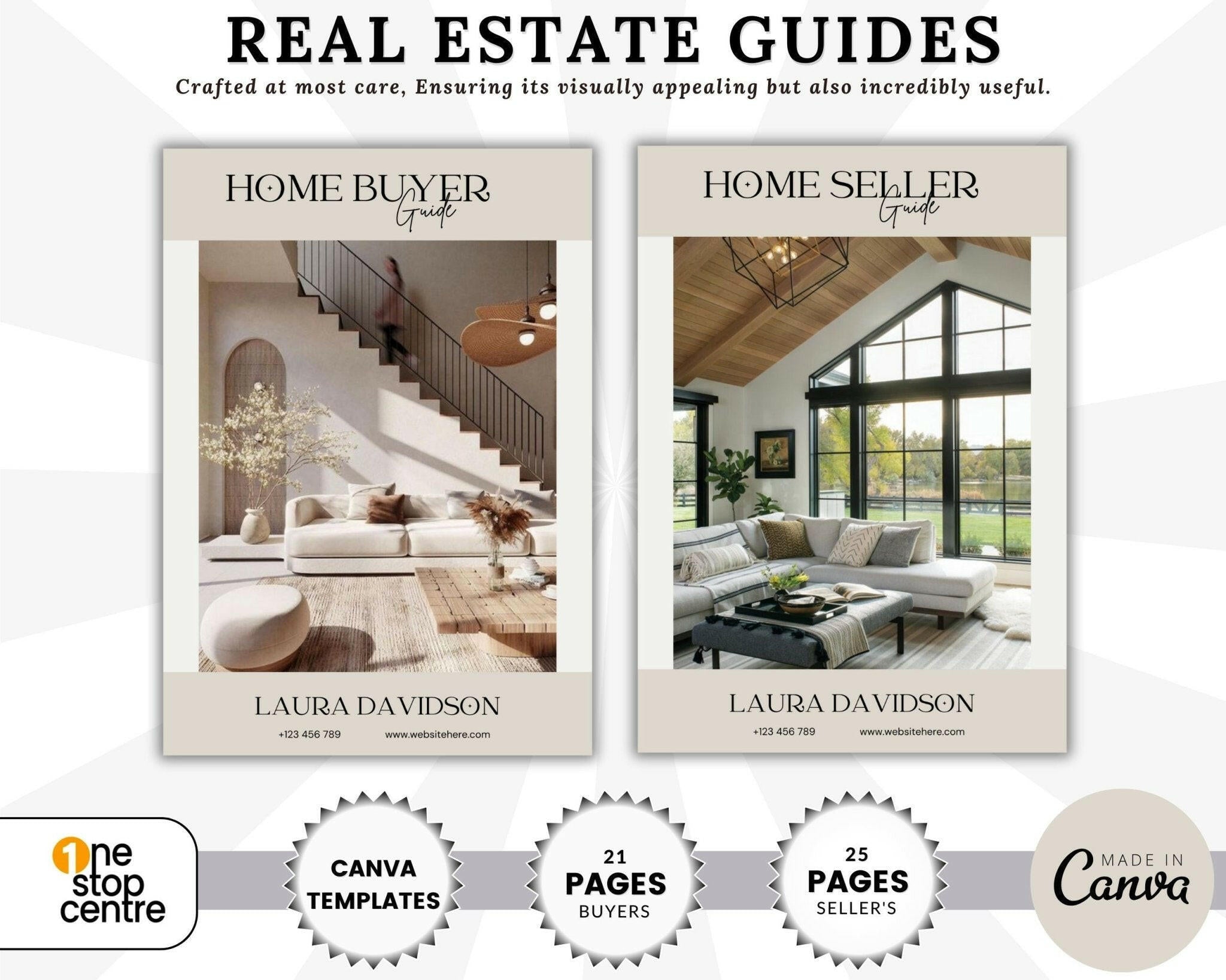 Editable real estate buyer & seller guide templates from OneStopCentre