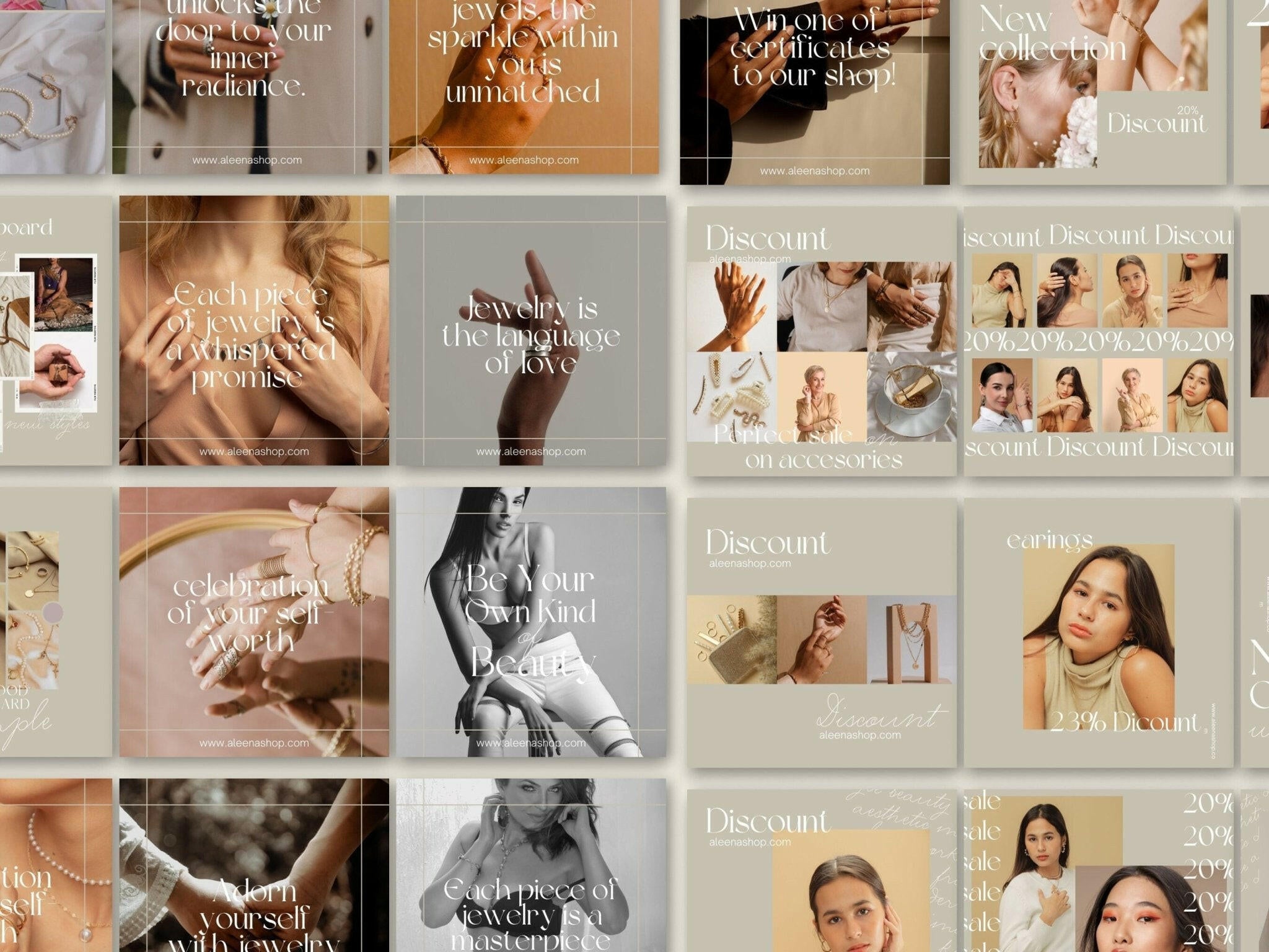 Instagram post template for customer testimonial