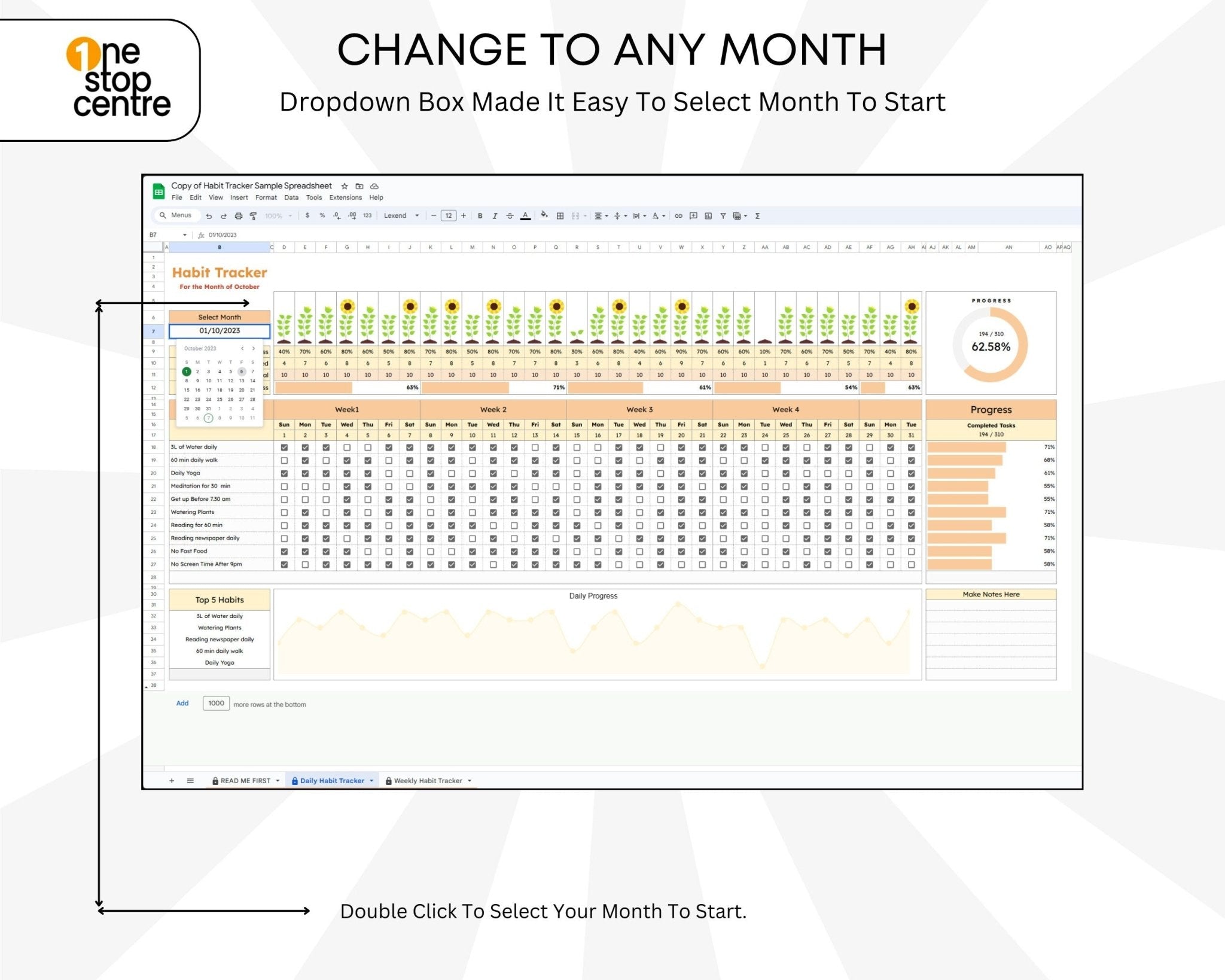 Productivity Routine Tracker Example