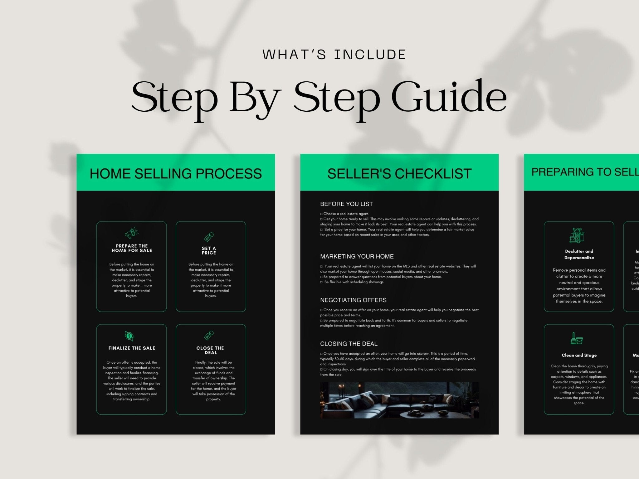 Editable real estate guide for agents