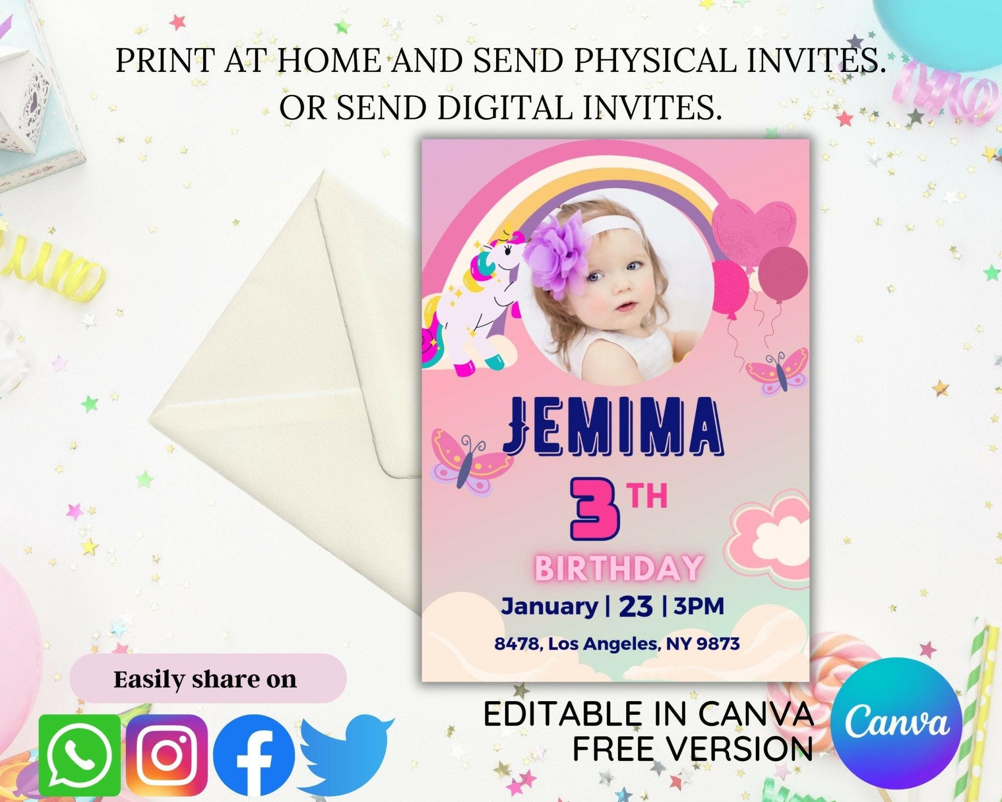 Canva template preview on tablet and mobile