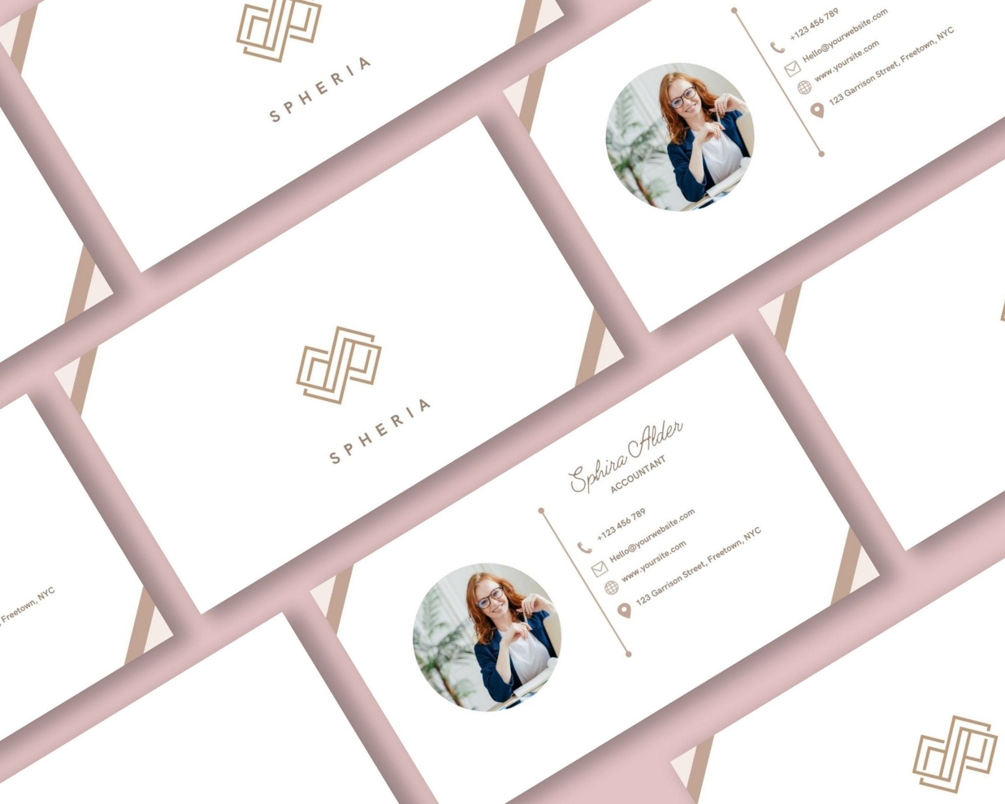 Professional photo business card template download