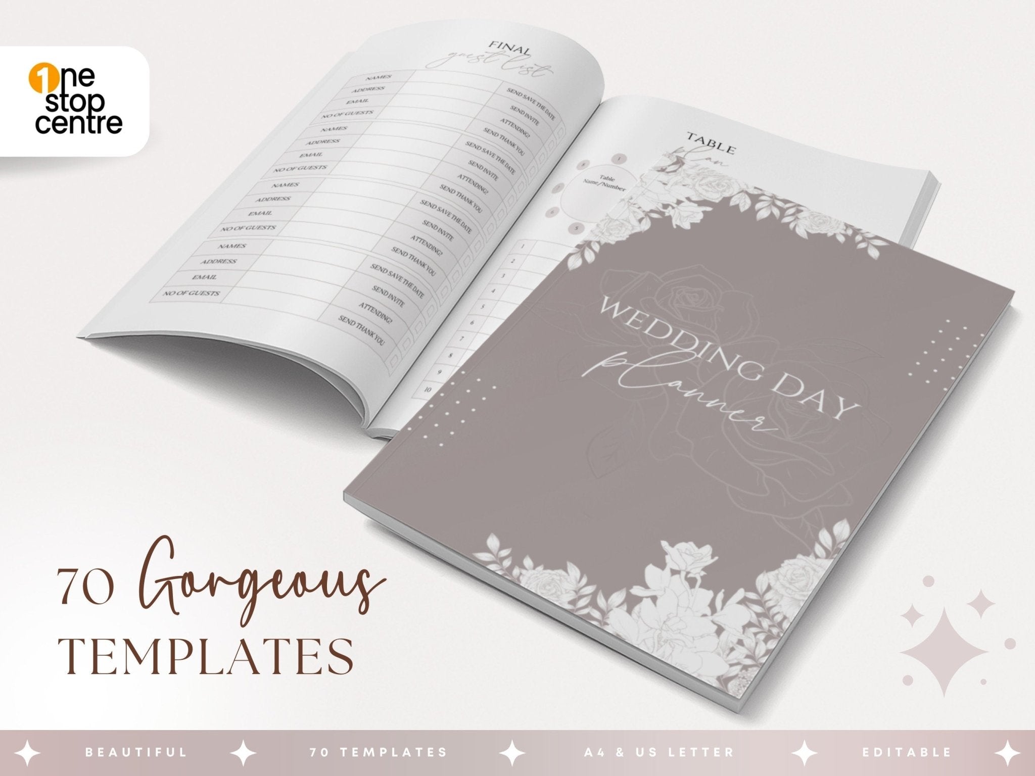 Canva wedding planning template preview