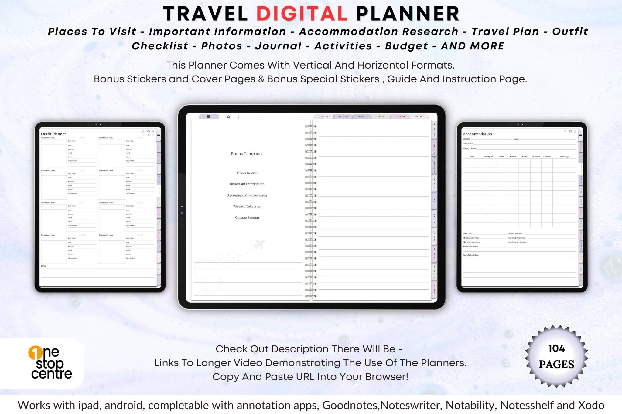 Travel itinerary planner with packing list and budget tracker.