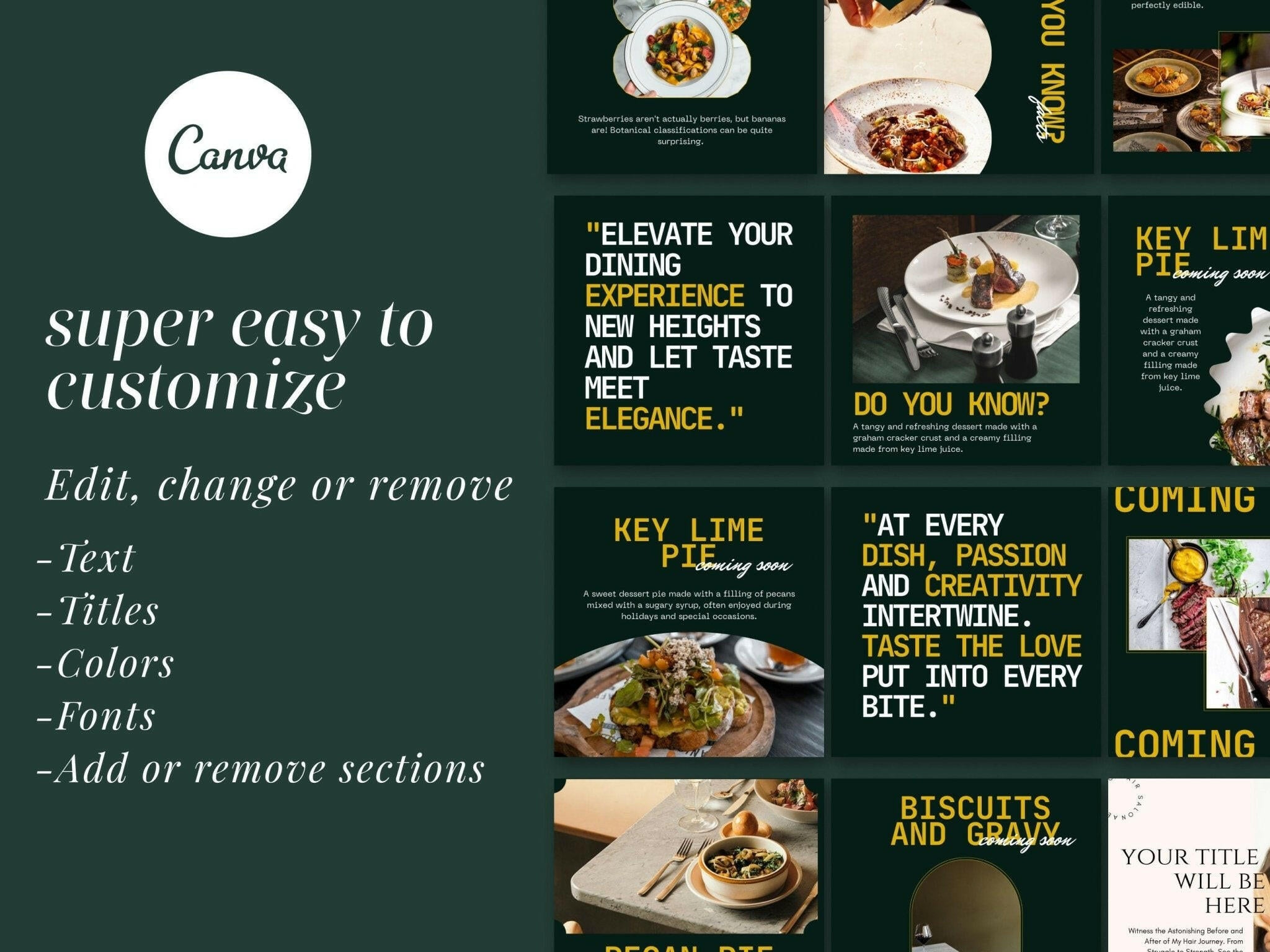 Social media bundle for restaurant promotions