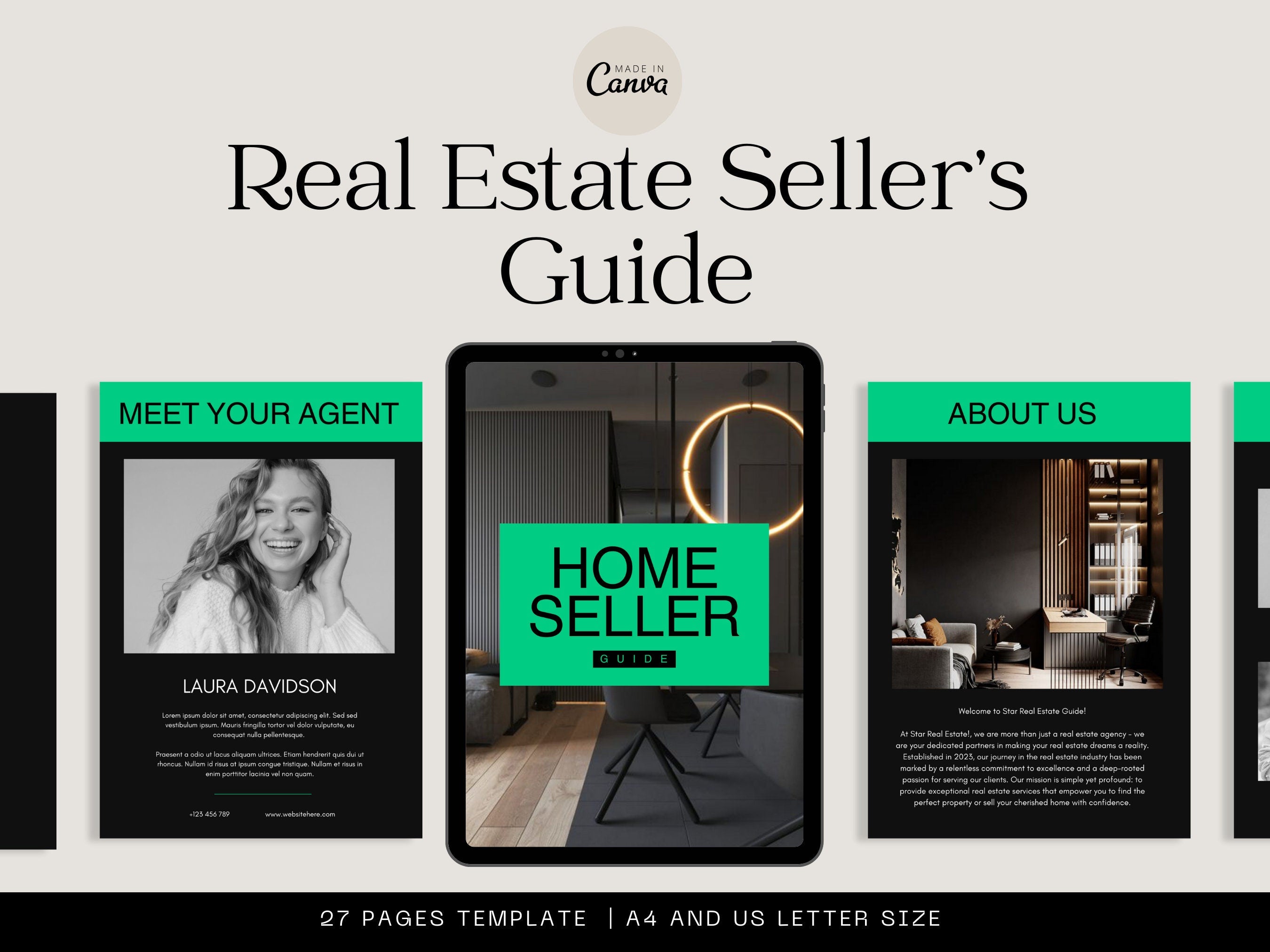 Realtor Home Seller Guide Template cover design preview