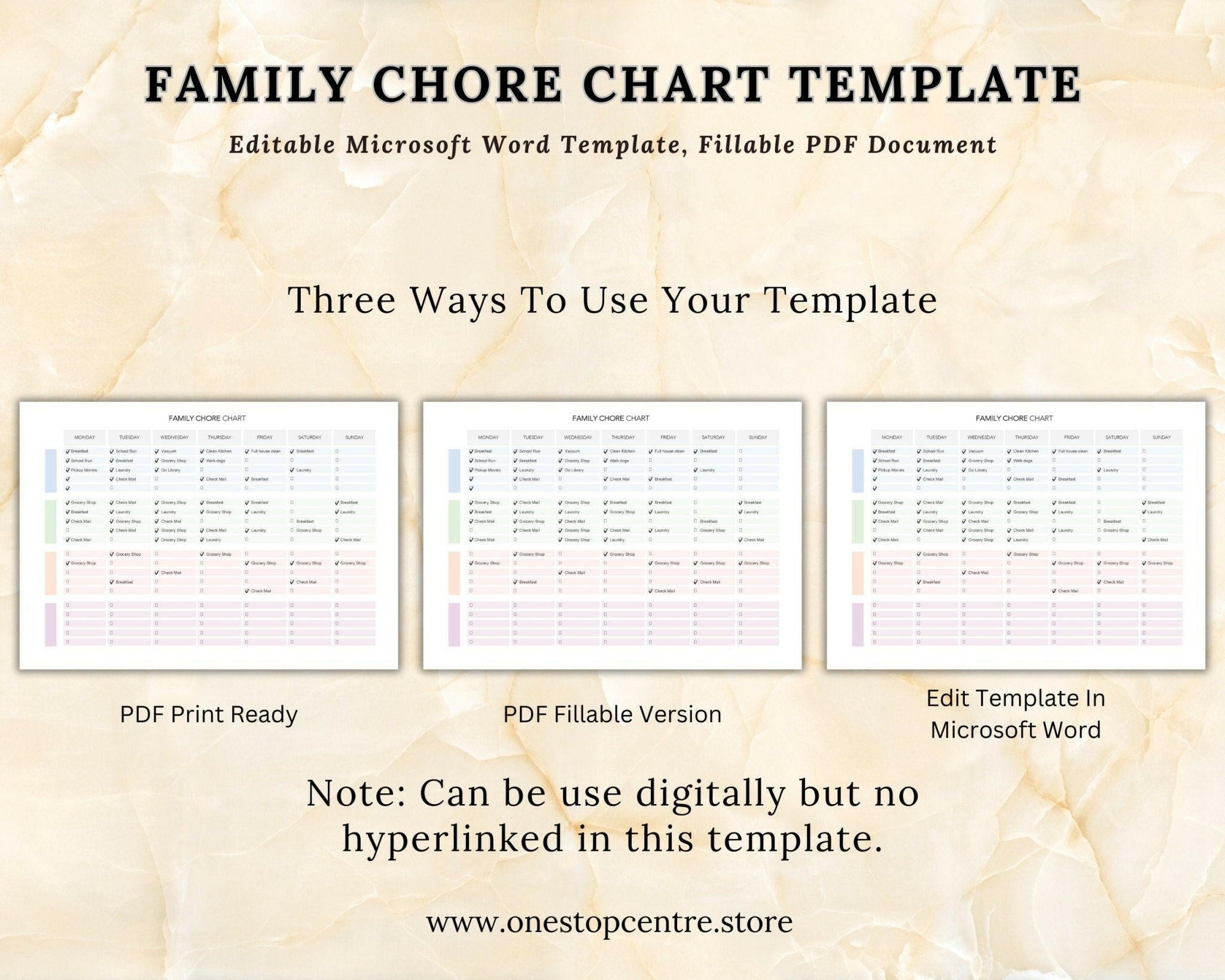Clean and minimalist family planner mockup