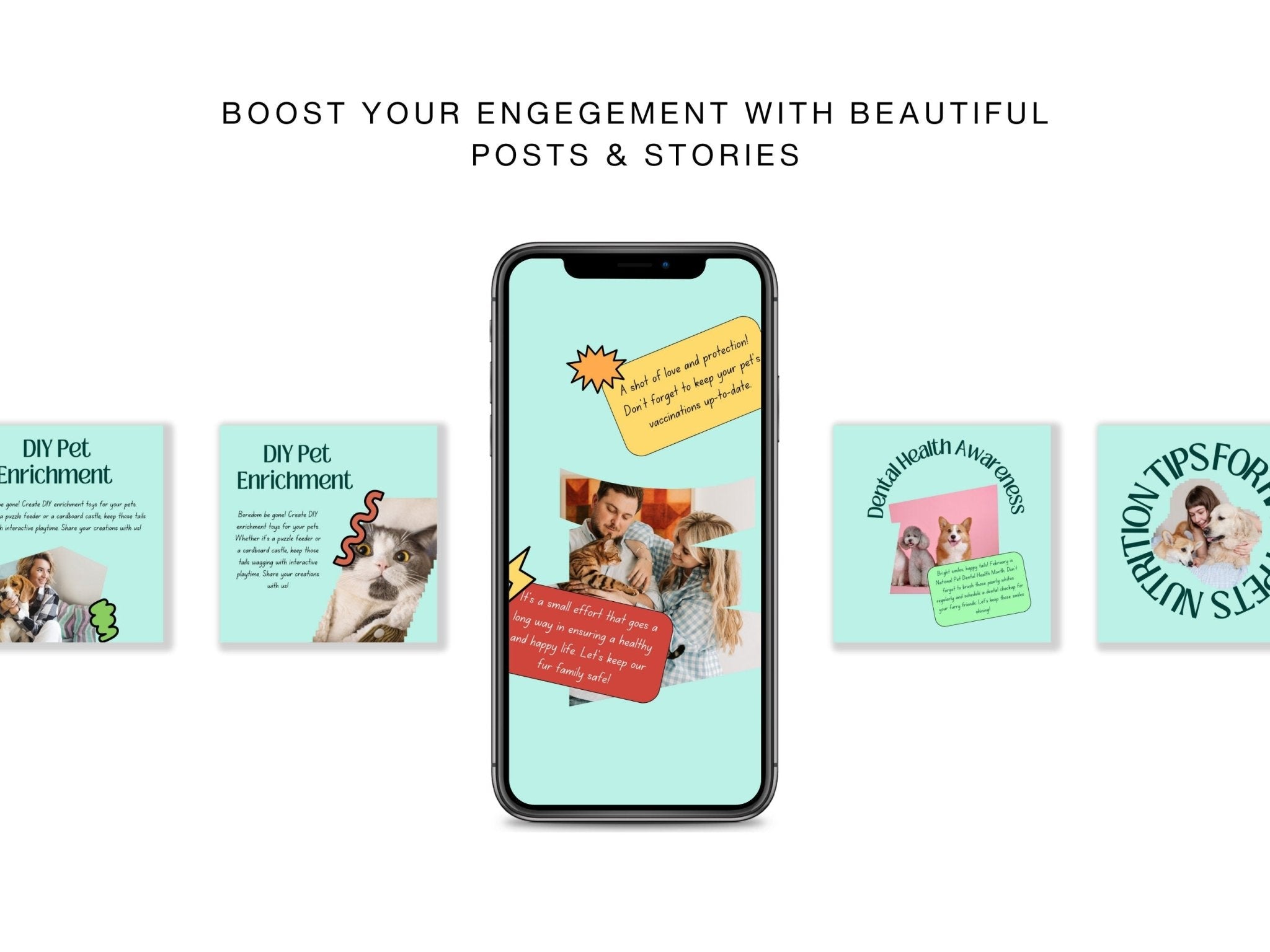 Dog wellness story for Instagram – Canva design