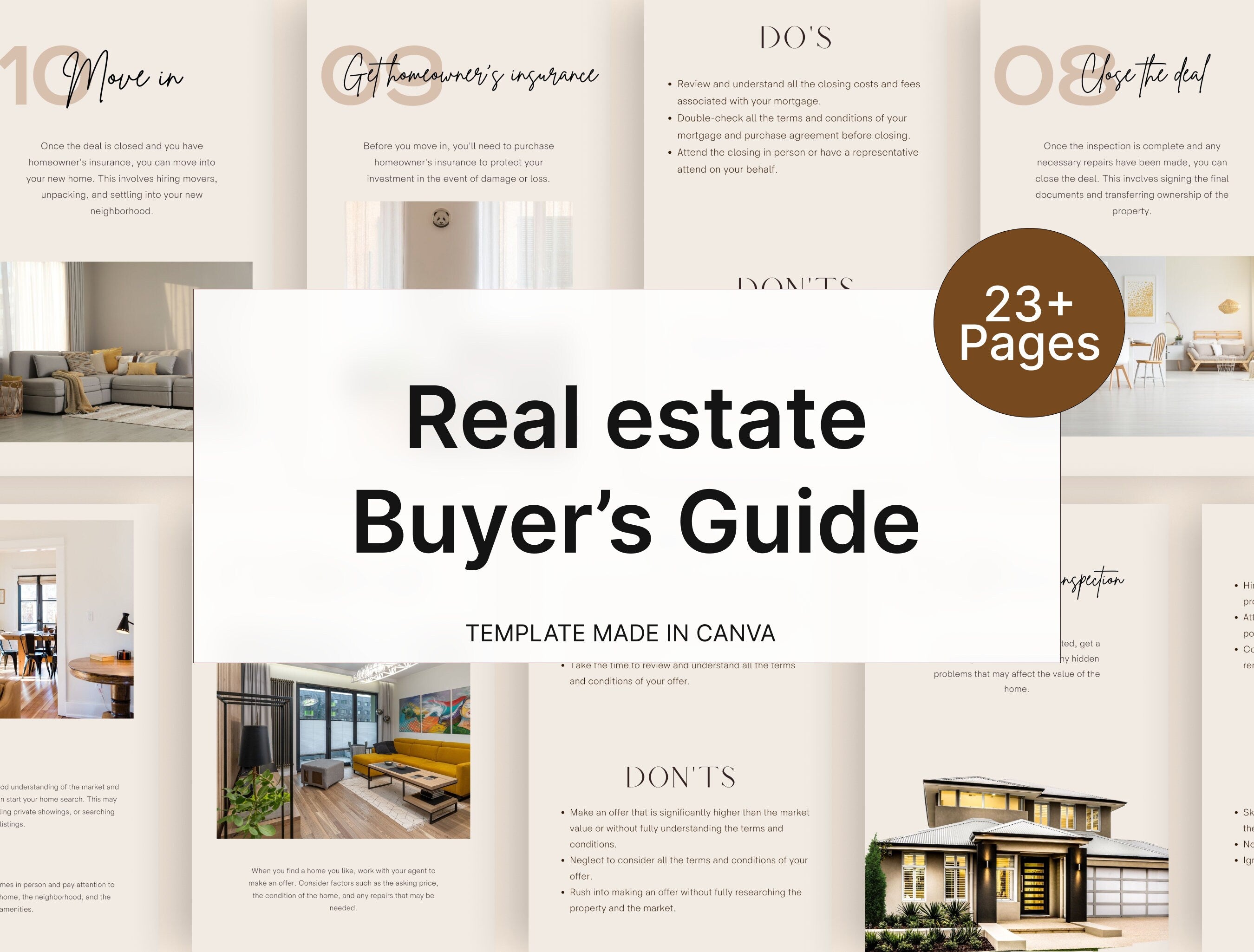 Editable real estate buyer guide in A4 format